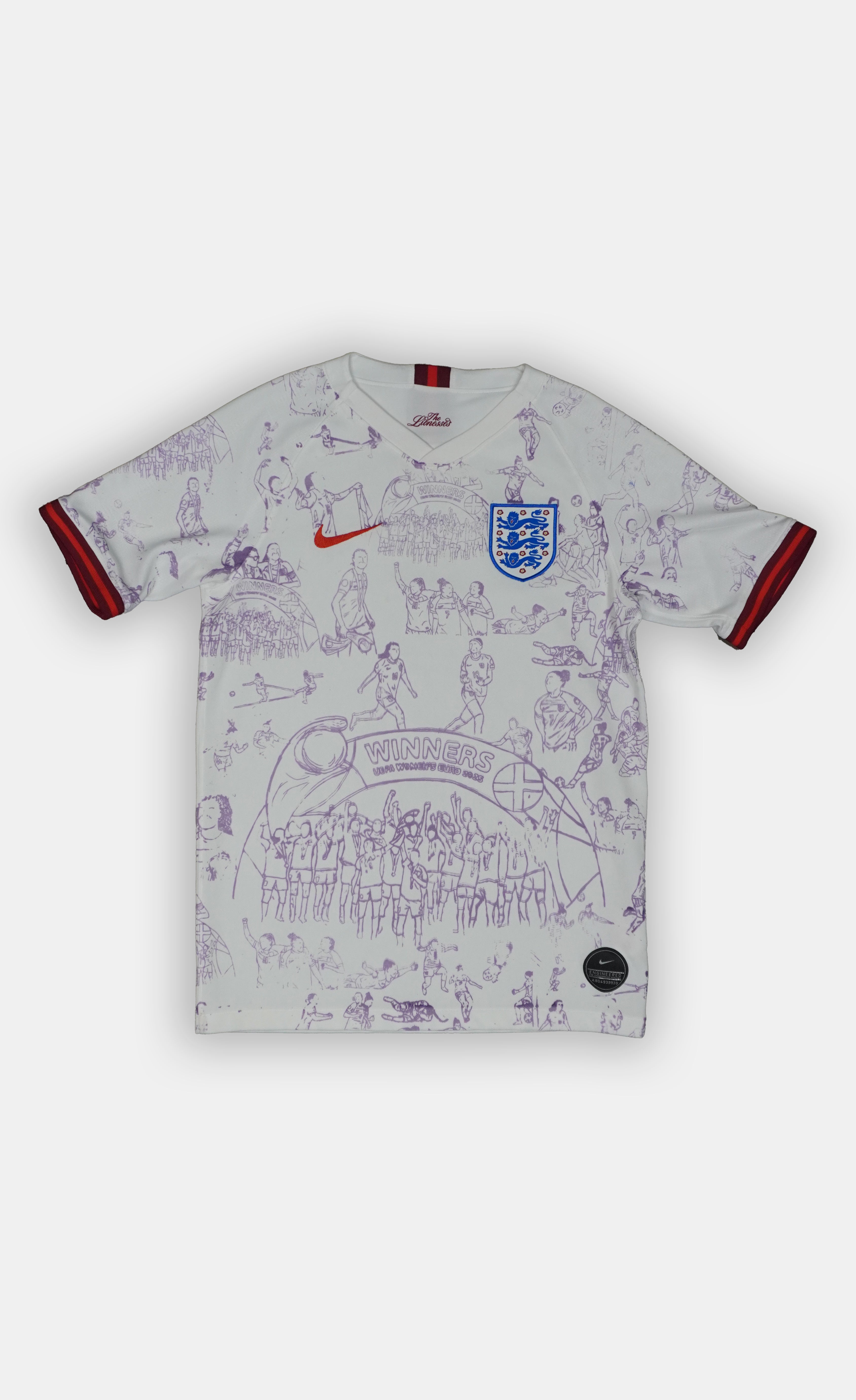 Custom England Nike Lioness home shirt 2019/20