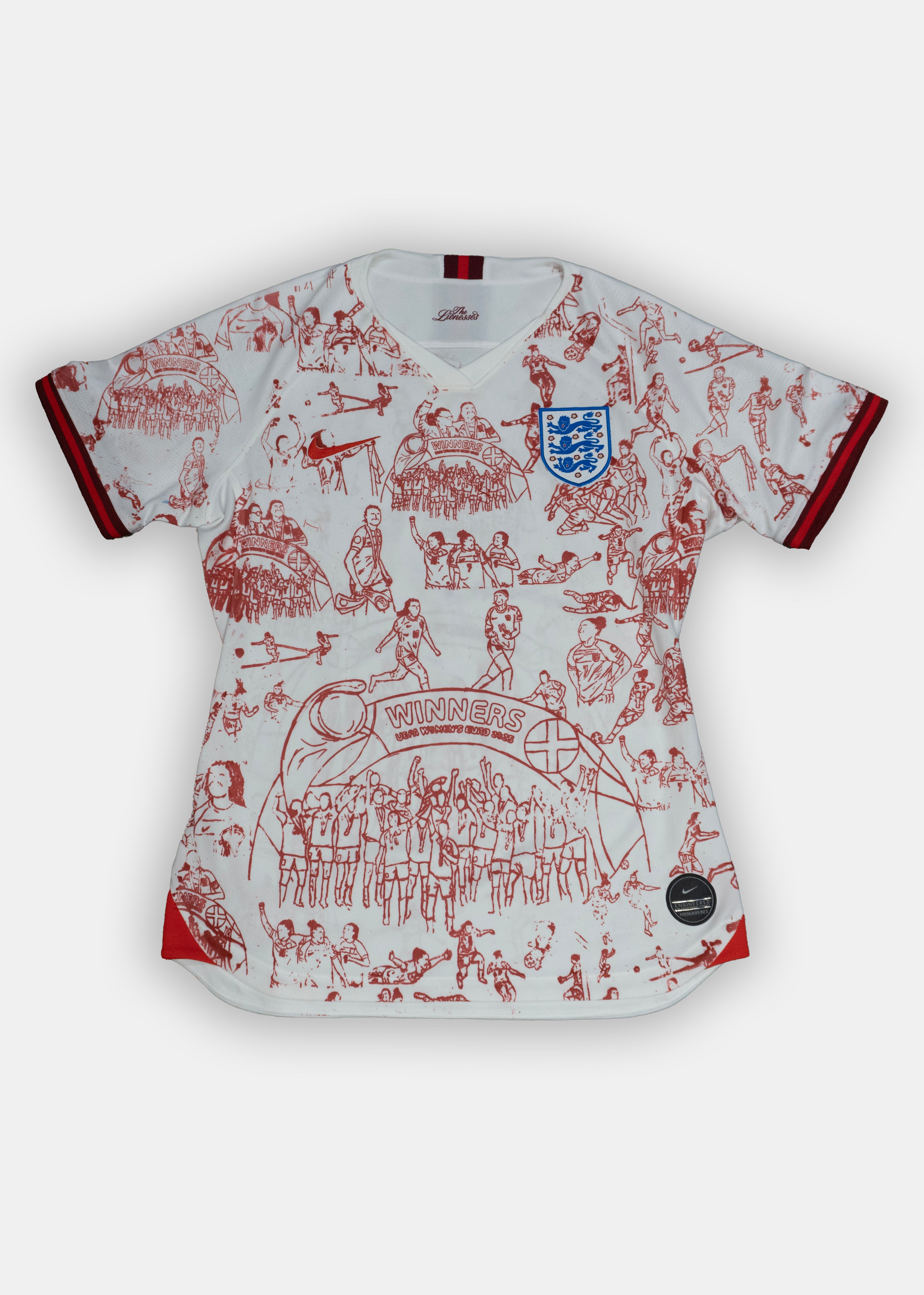 Custom England Nike Lioness home shirt 2019/20