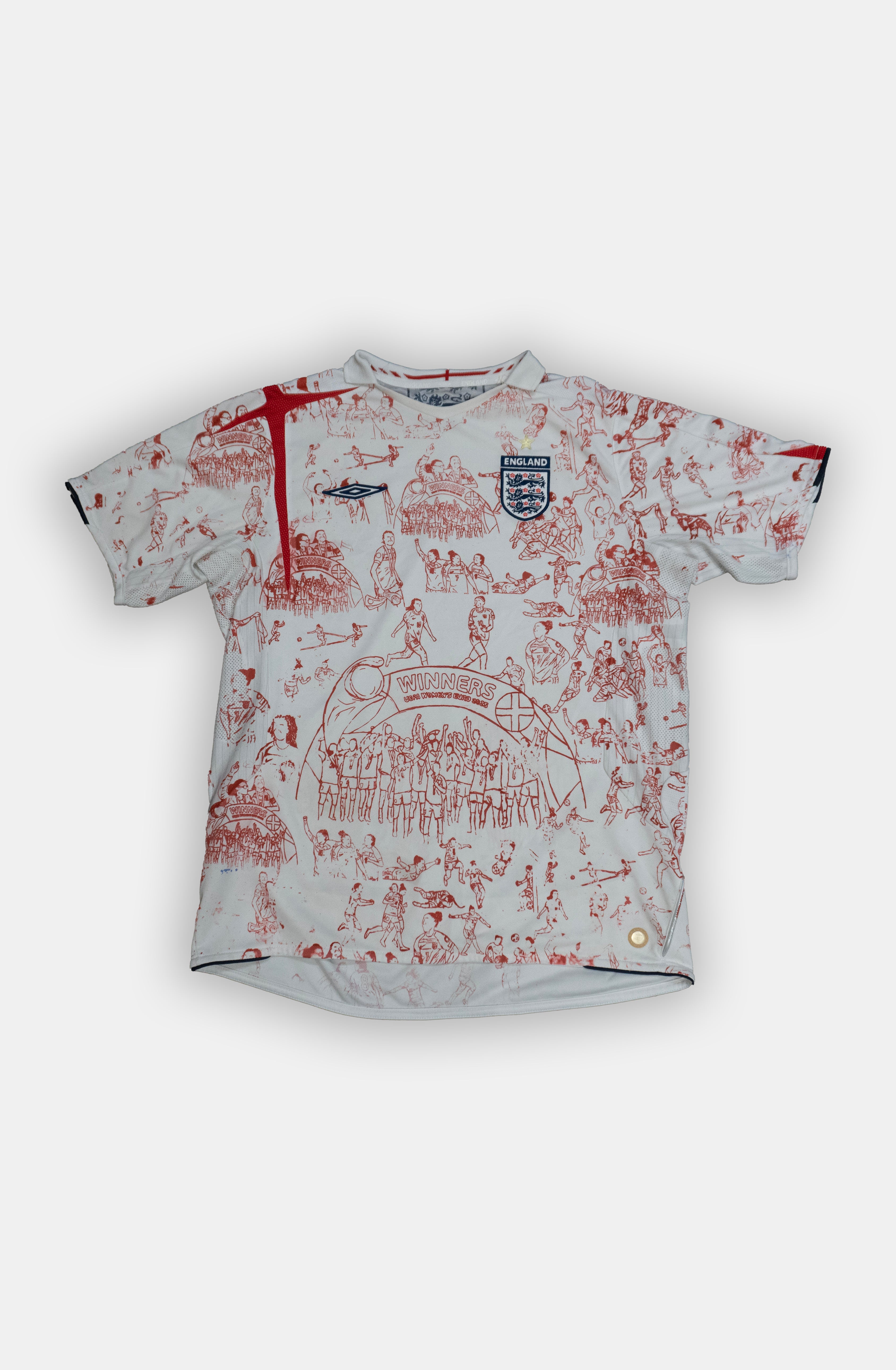 Custom England umbro 2006 Home shirt