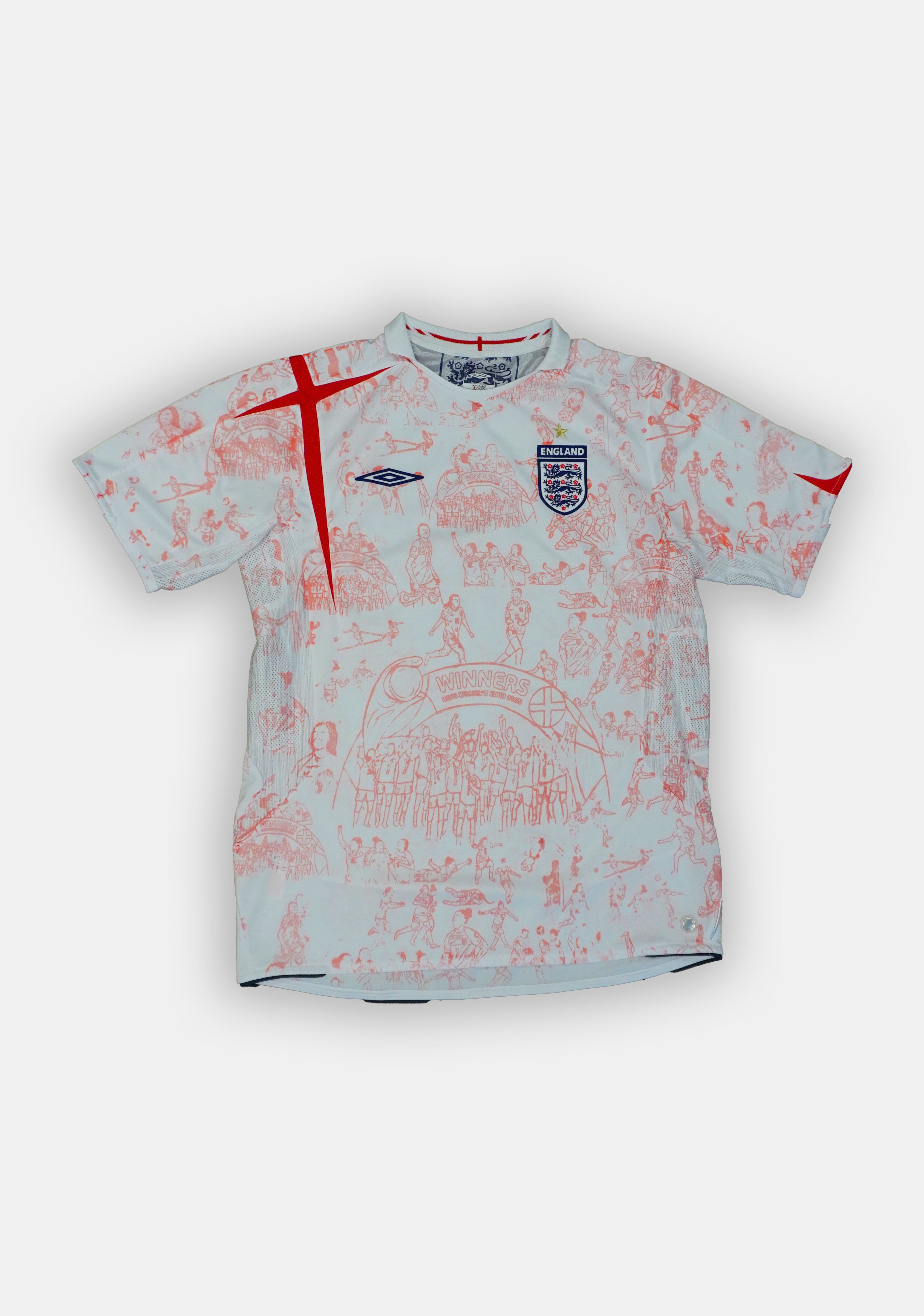 Custom England umbro 2006 Home shirt