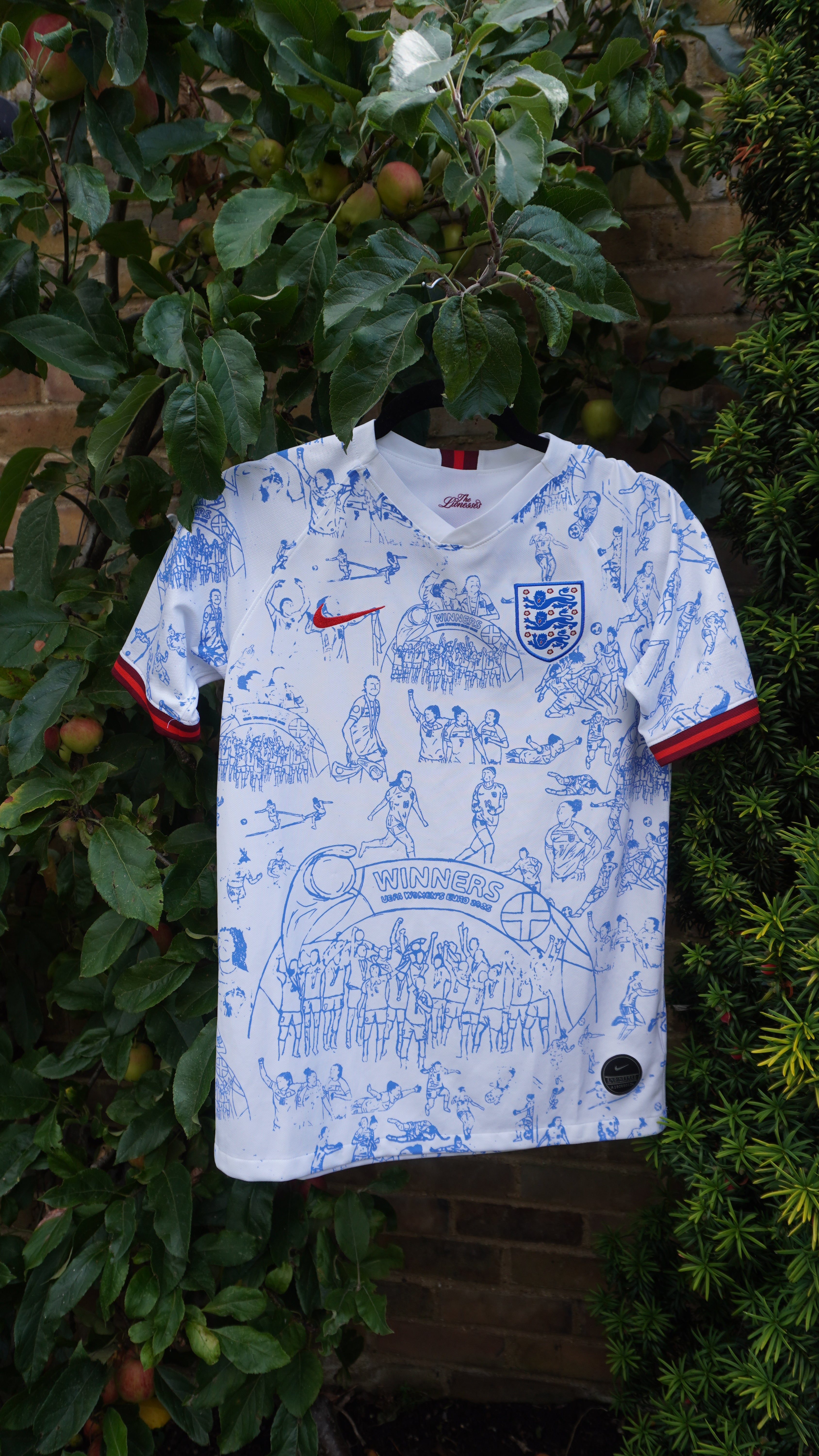 Custom England 2019 home shirt