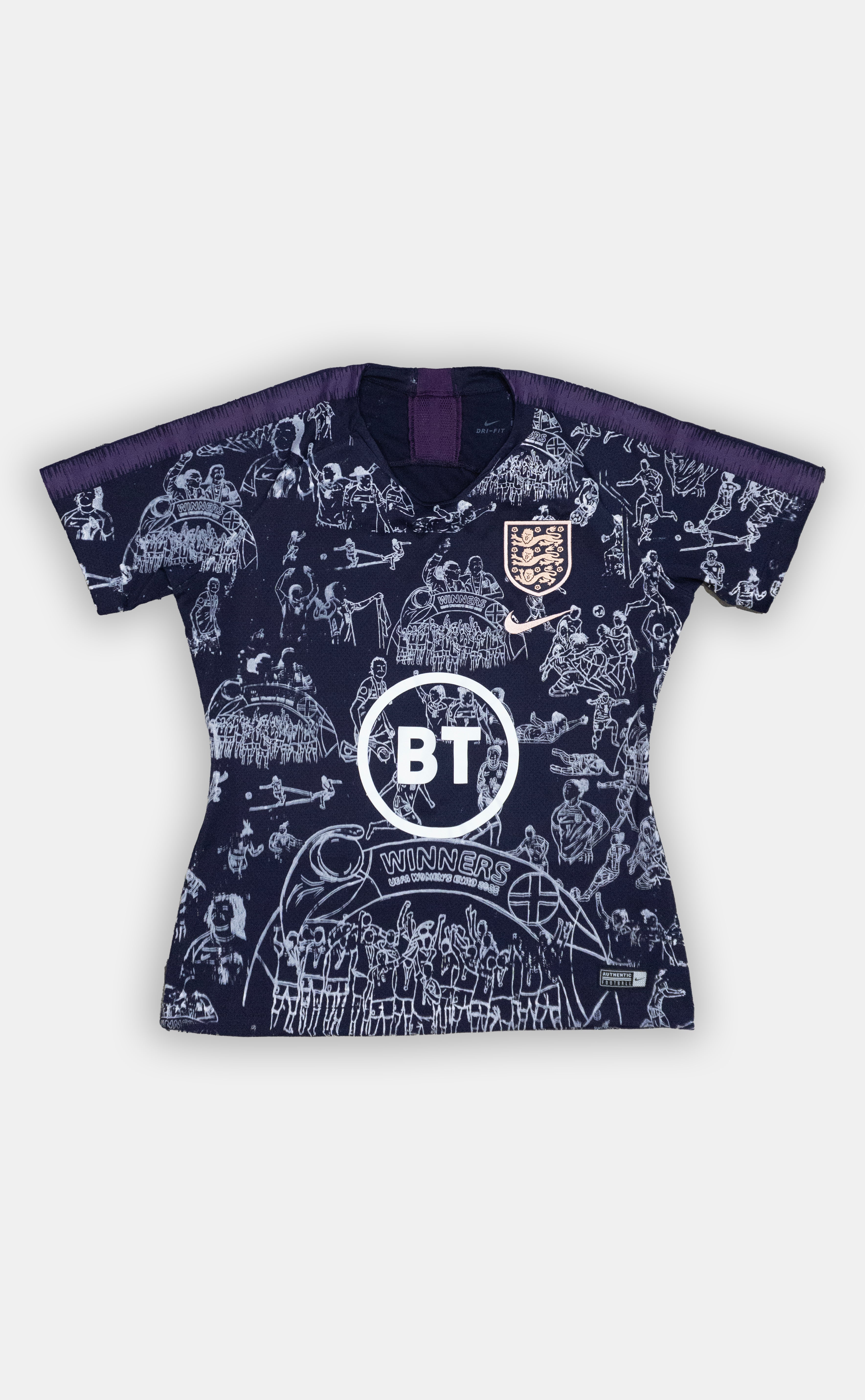 Custom England Women's Purple training top 2019
