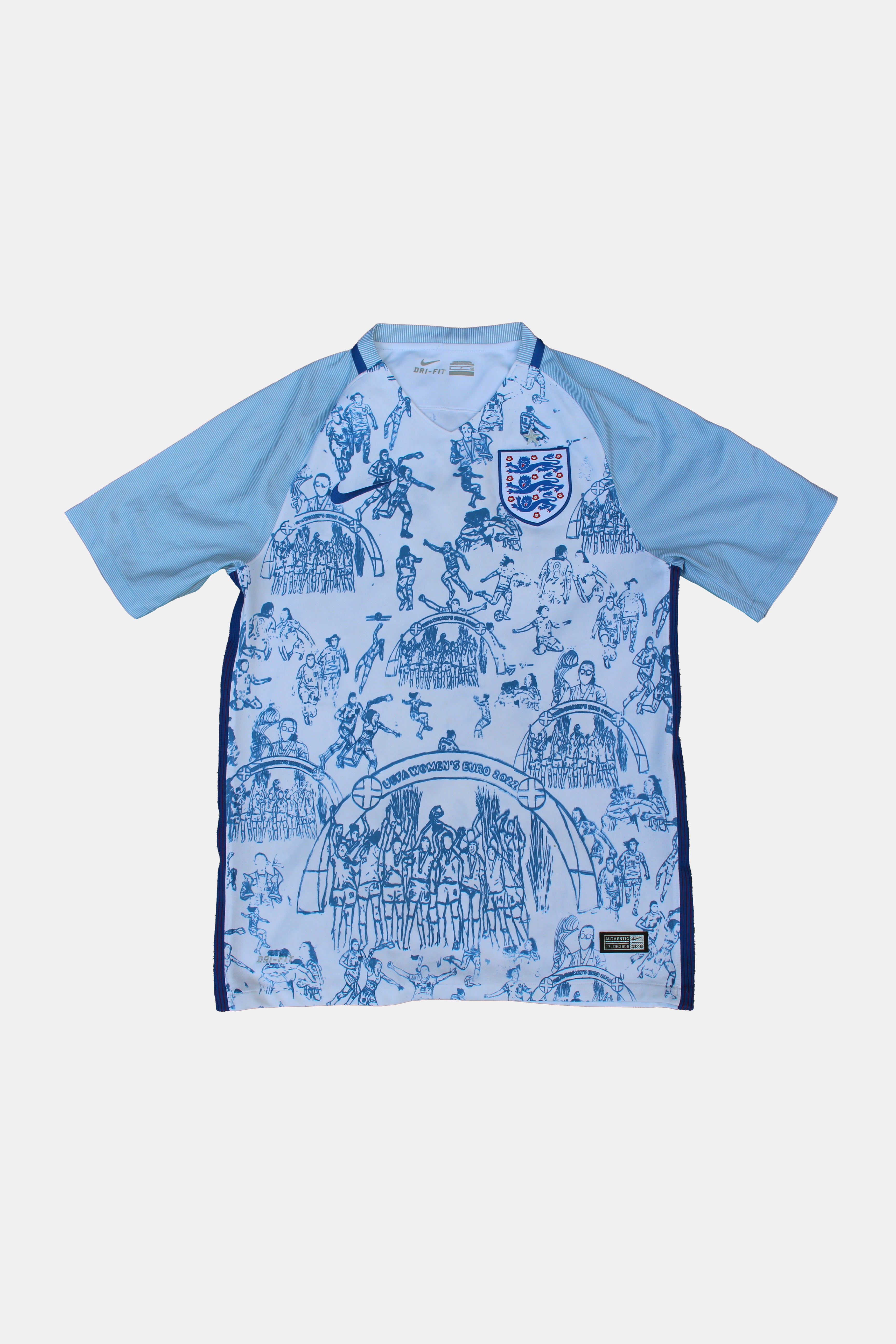 Custom England 2016/17 Nike Home Shirt