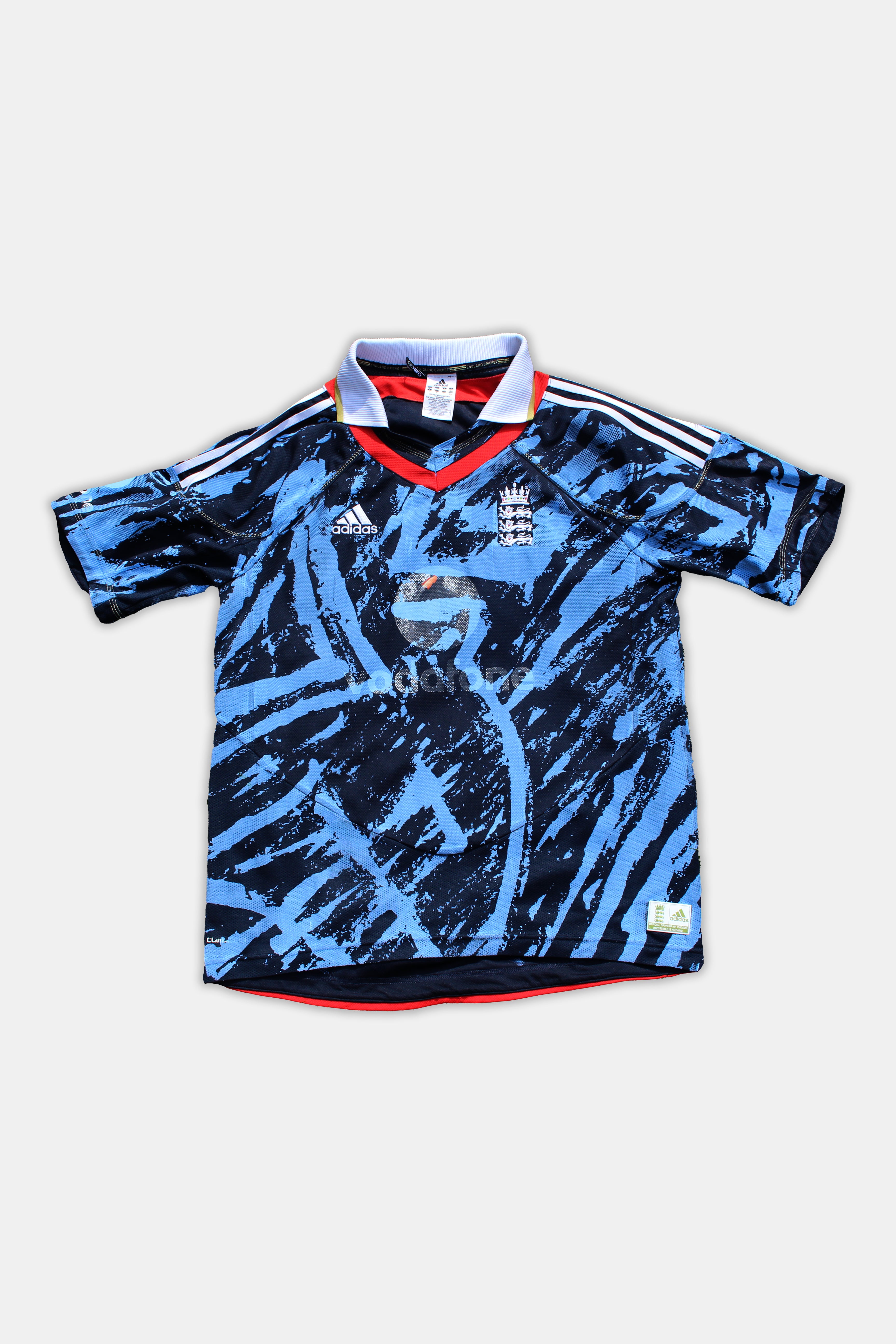 Custom England 2009/10 Adidas ODI Cricket Shirt