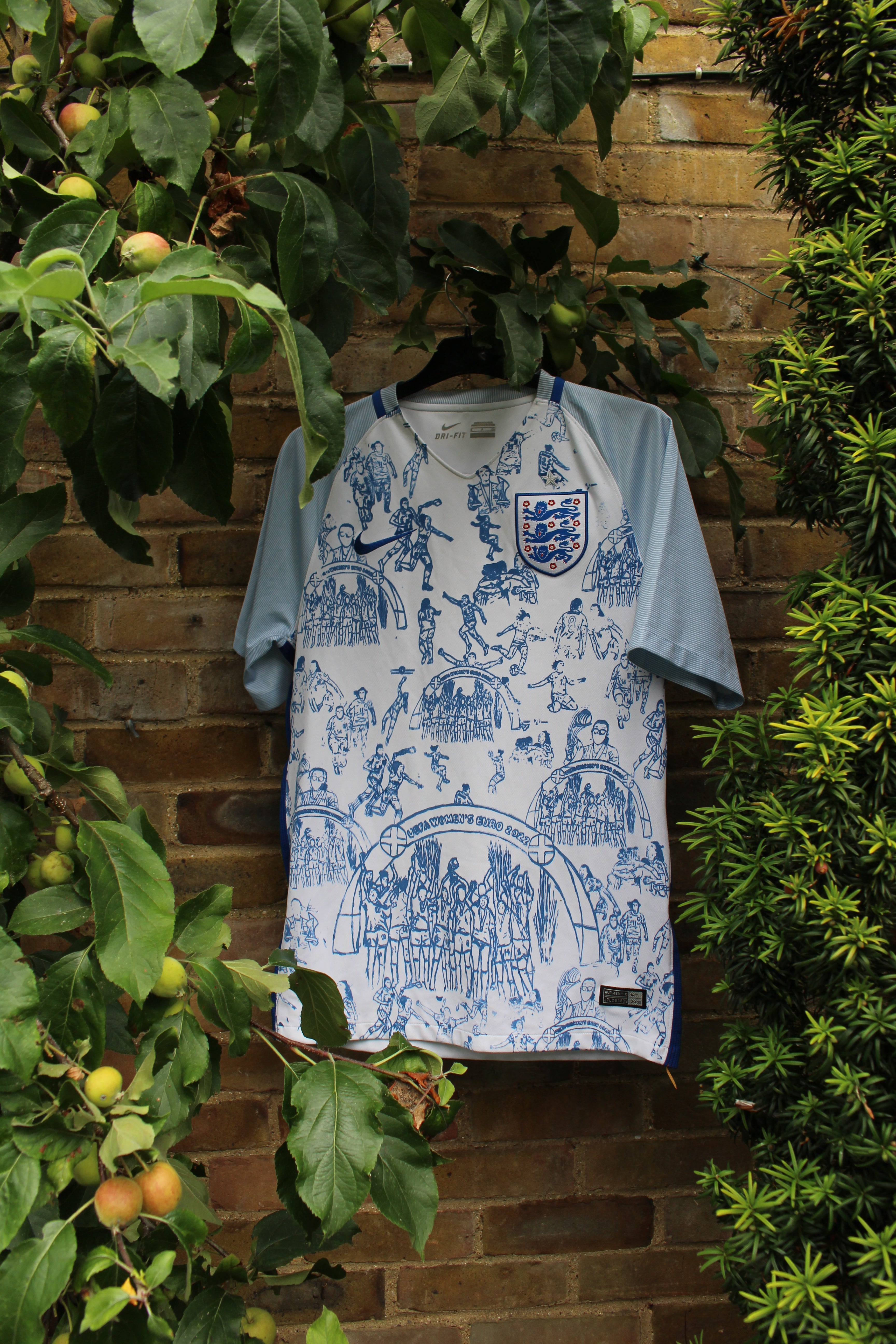 Custom England 2016/17 Nike Home Shirt