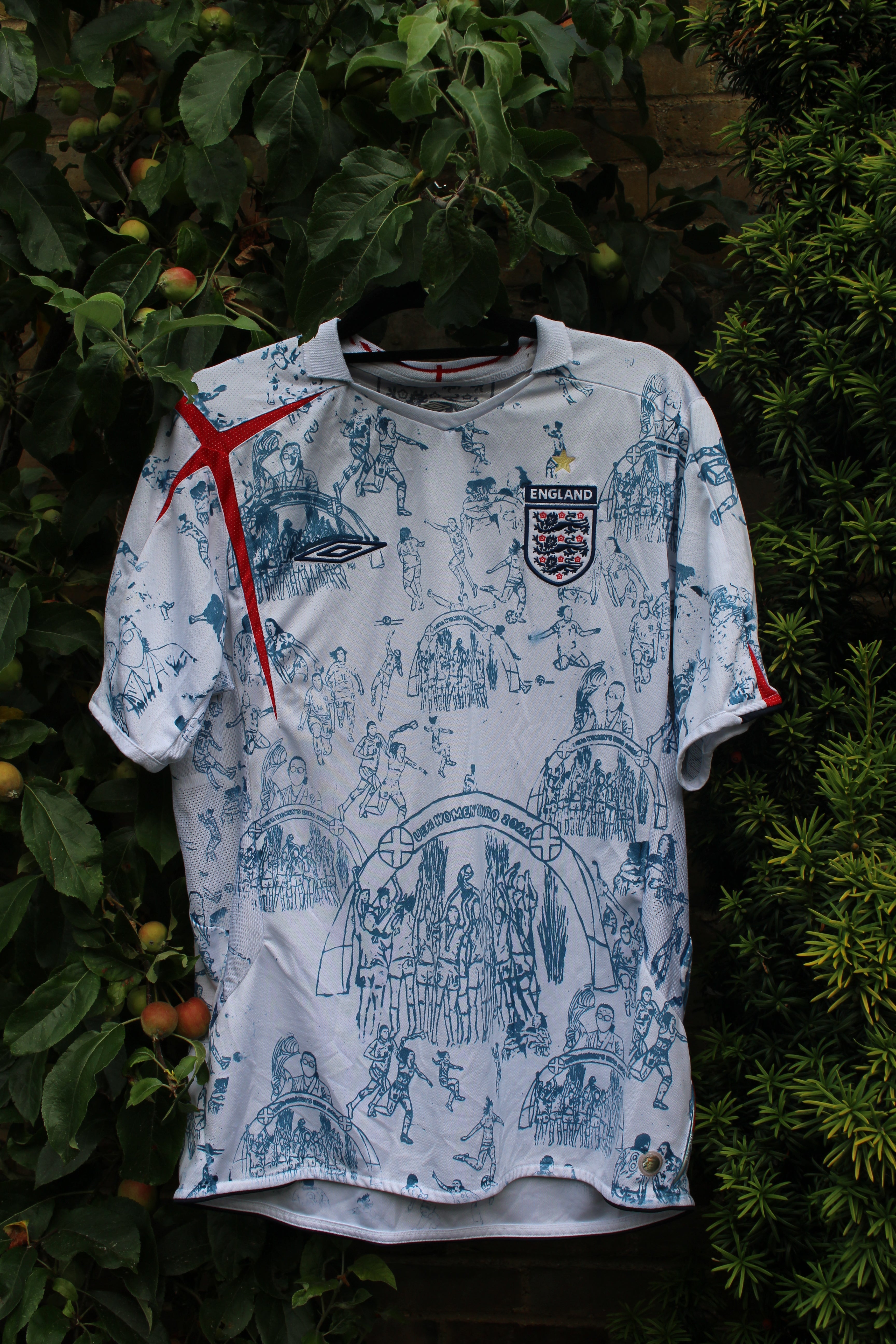 Custom England 2005/07 shirt