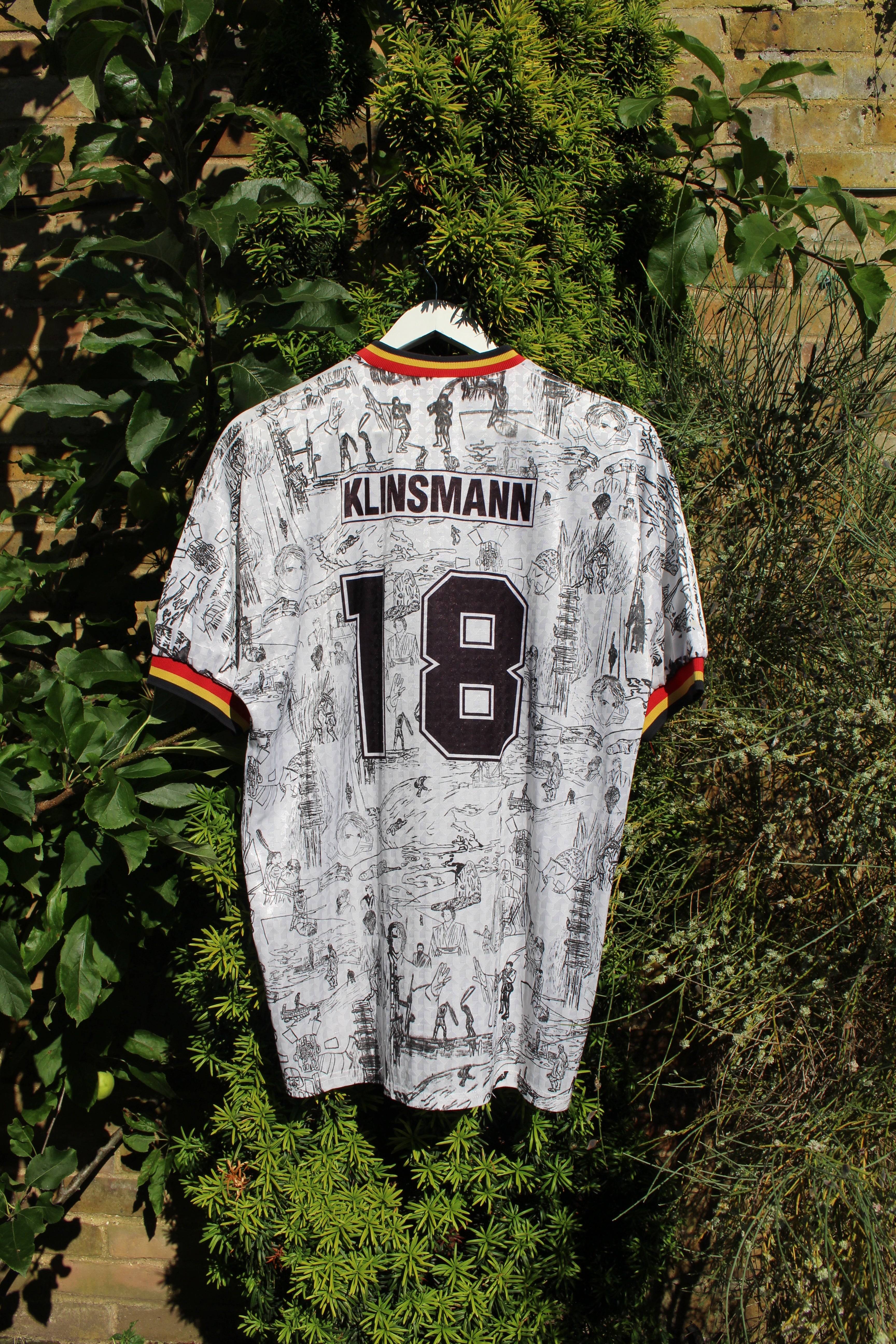 Custom Germany Klinsmann Jersey XL