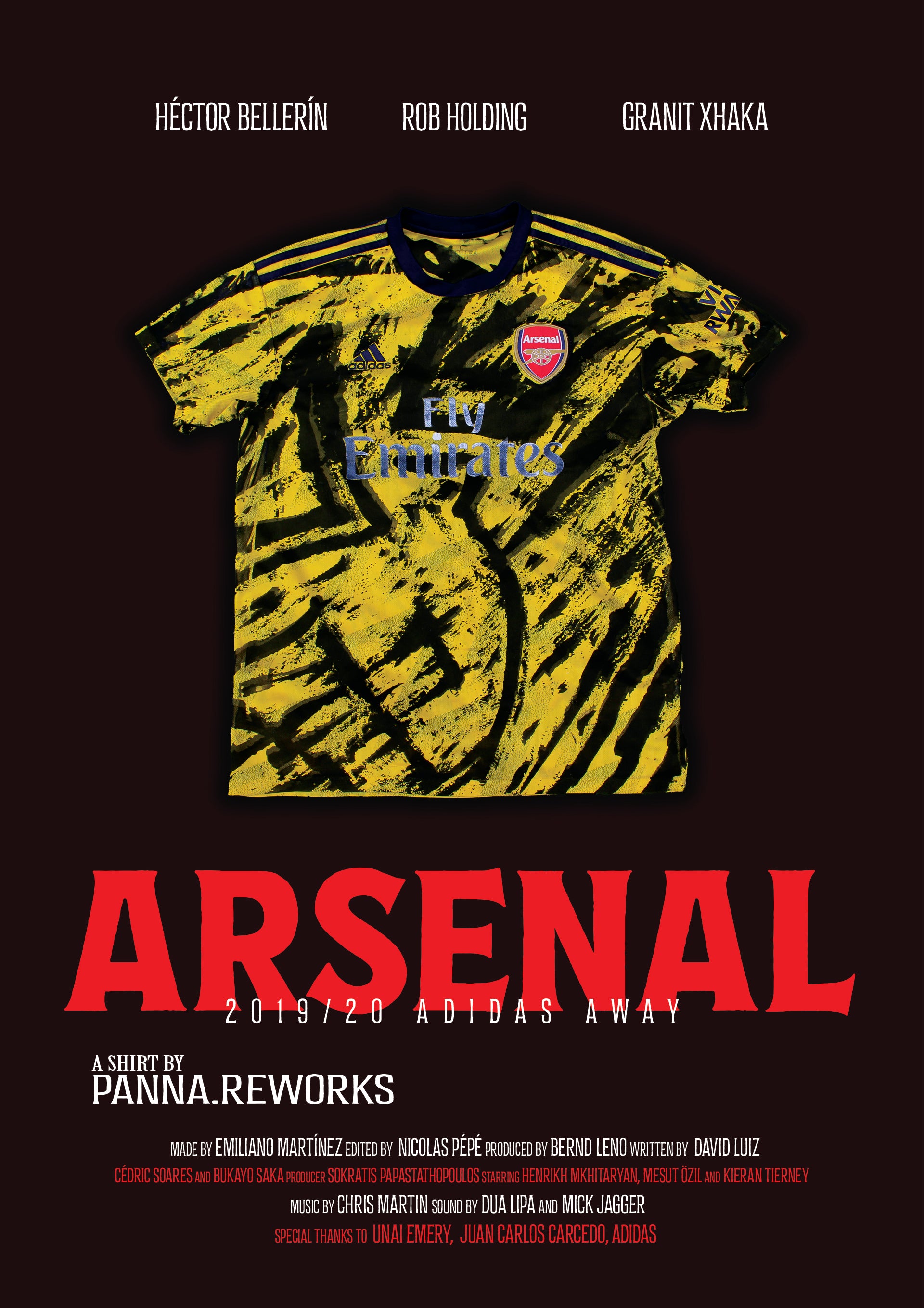 Custom Arsenal 2019/20 Adidas Away Shirt