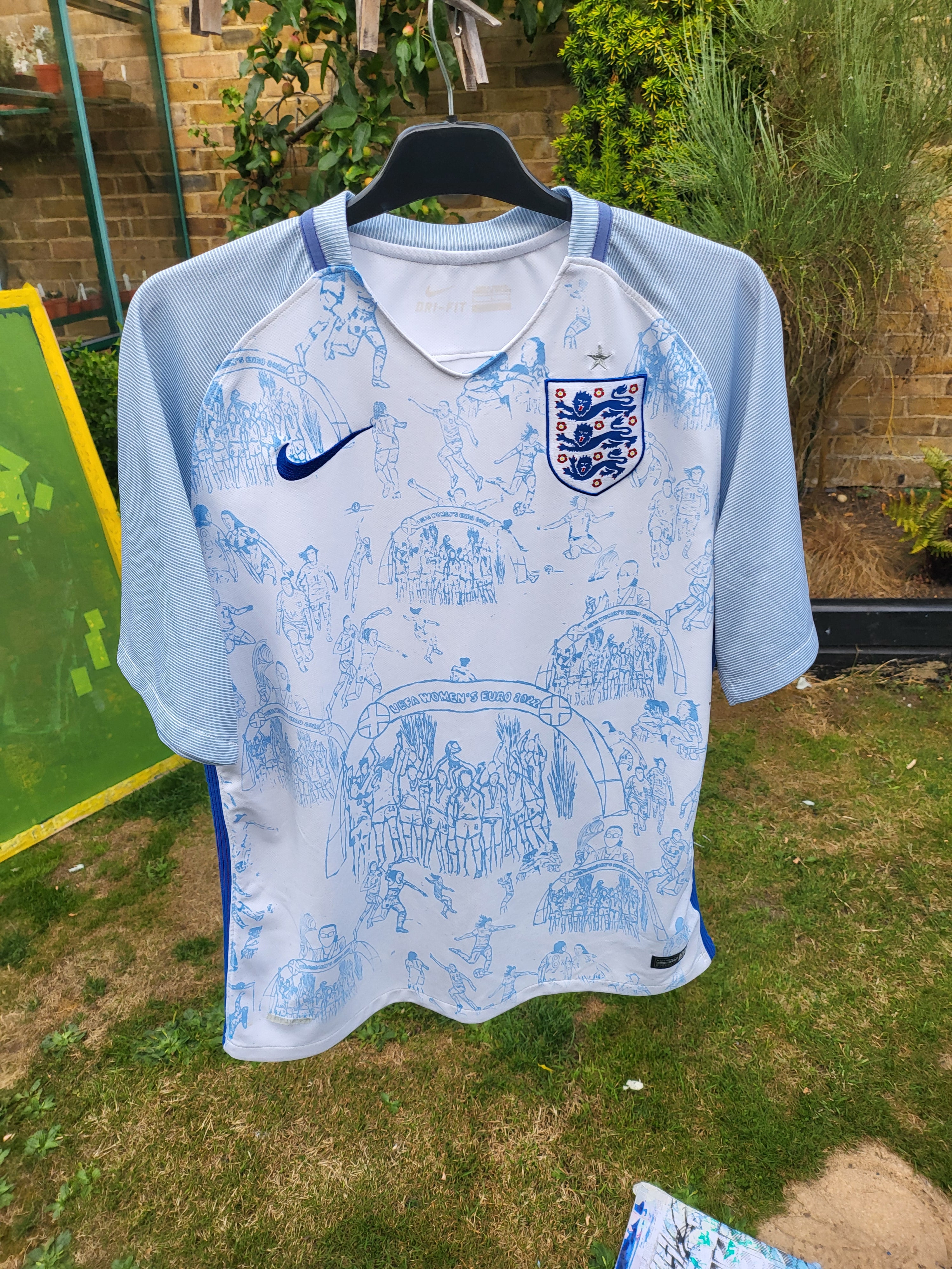 Custom England 2018 home shirt