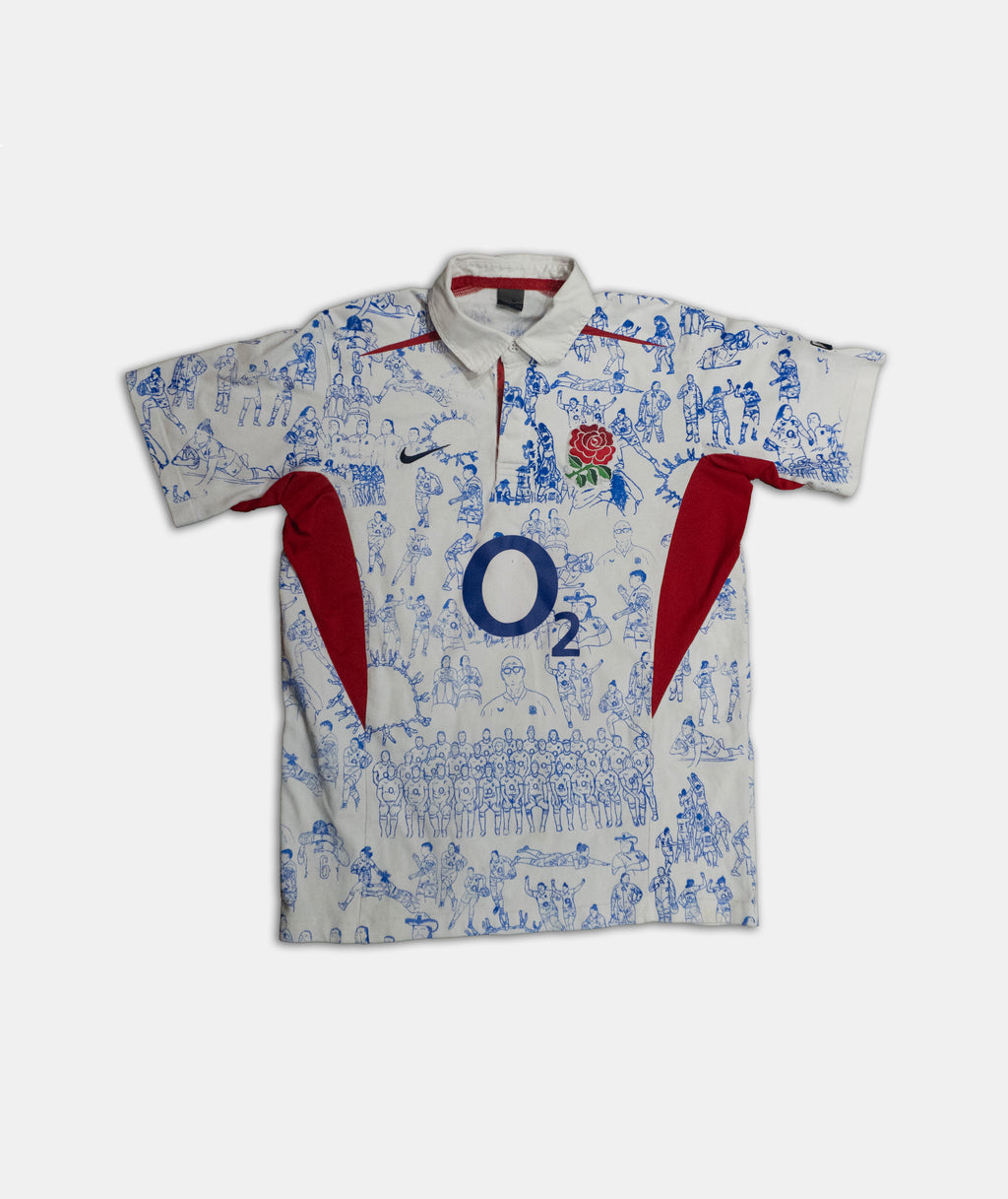 Custom Cotton Nike England Rugby top Men's L