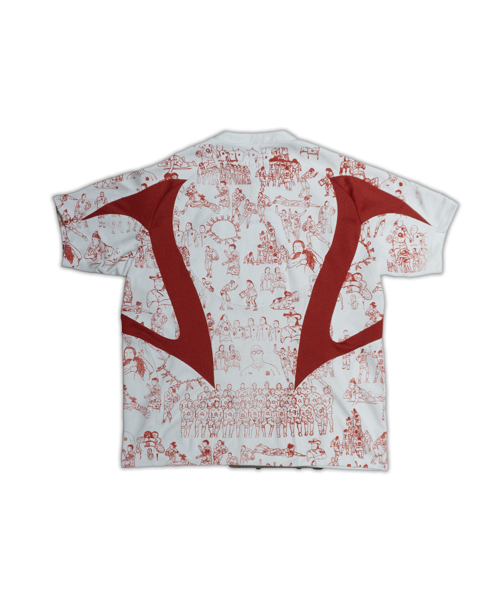 Custom Nike England Rugby top Men's XL