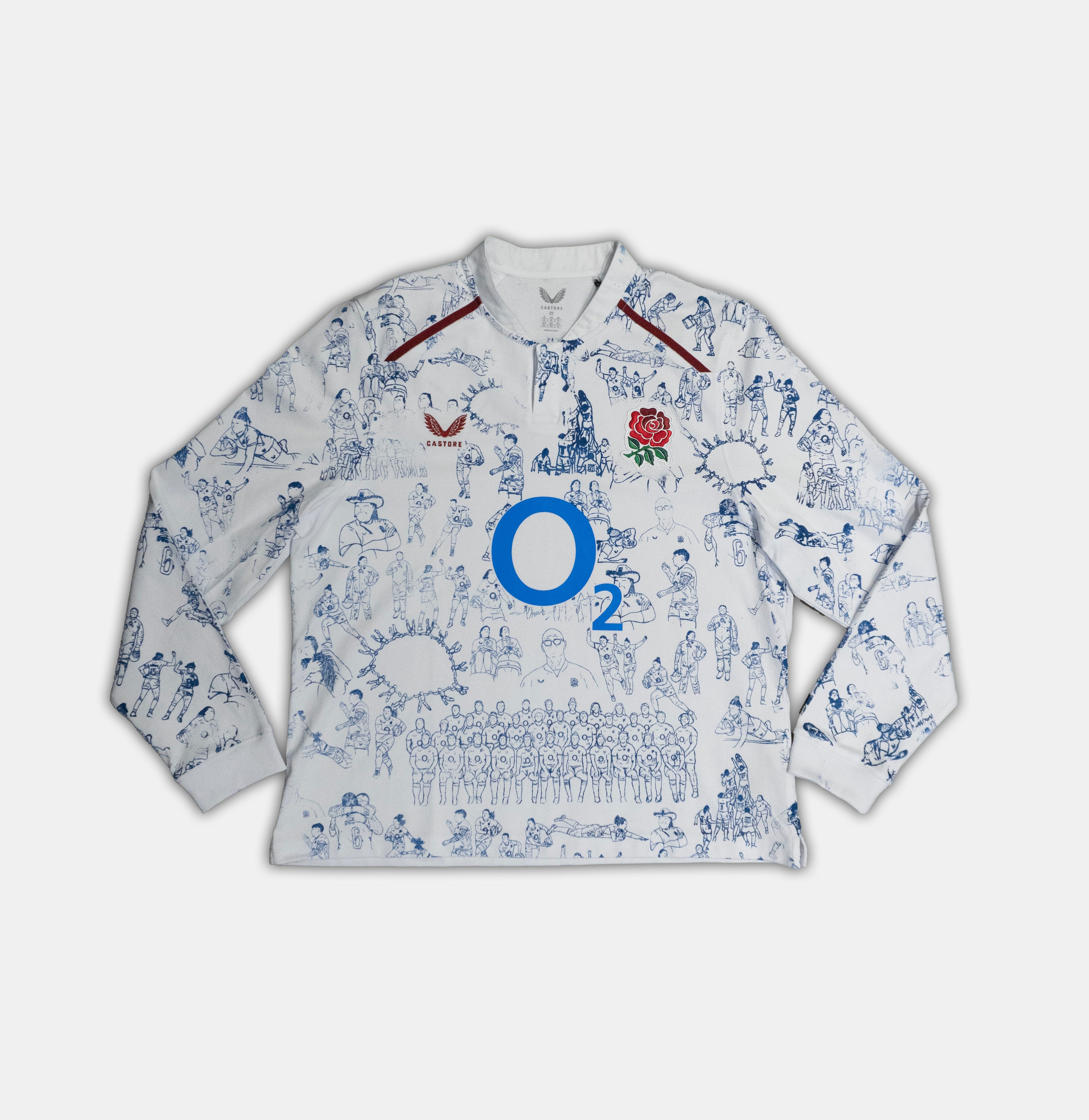 Custom Castore England Rugby top Size 18