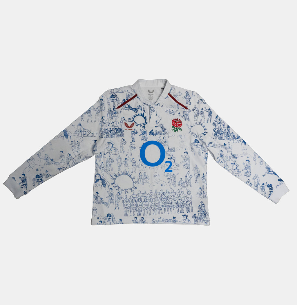 Custom Castore England Rugby top Size 18