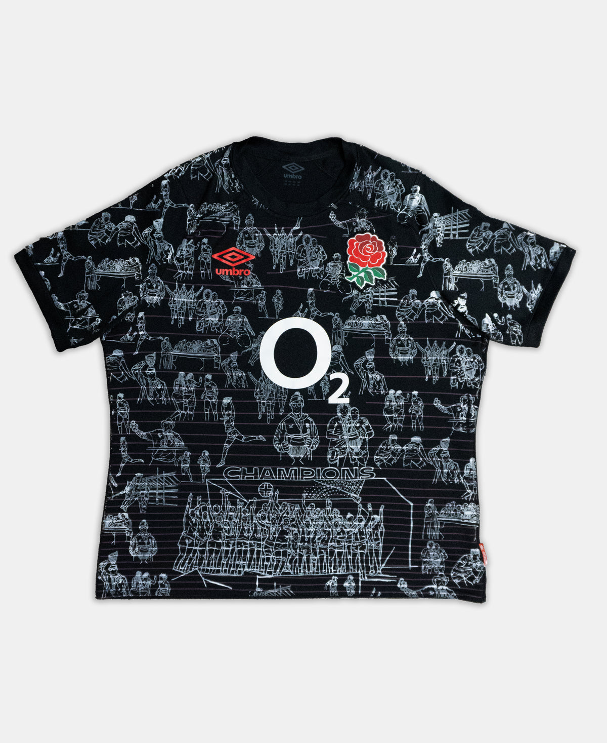Custom Umbro England Rugby top Mens 3XL