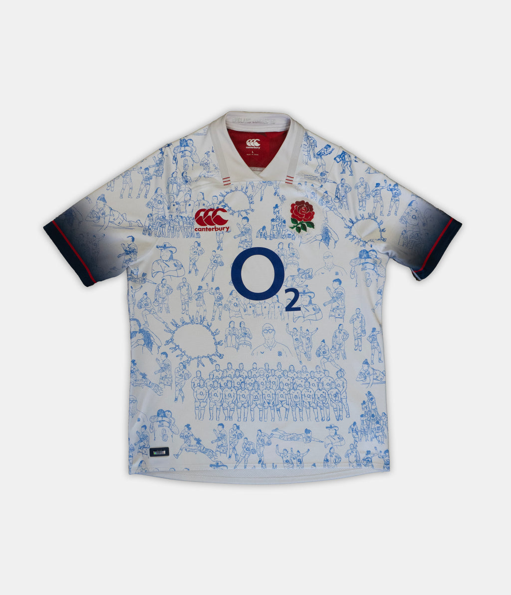 Custom Canterbury England Rugby top Men's Large