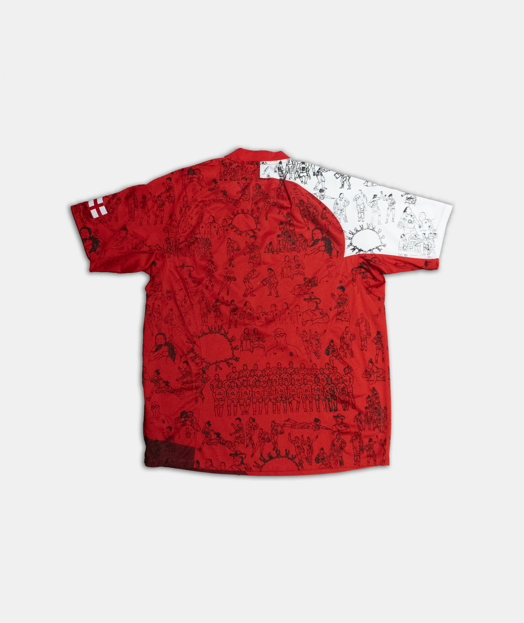 Custom Nike England Rugby top Men's Large