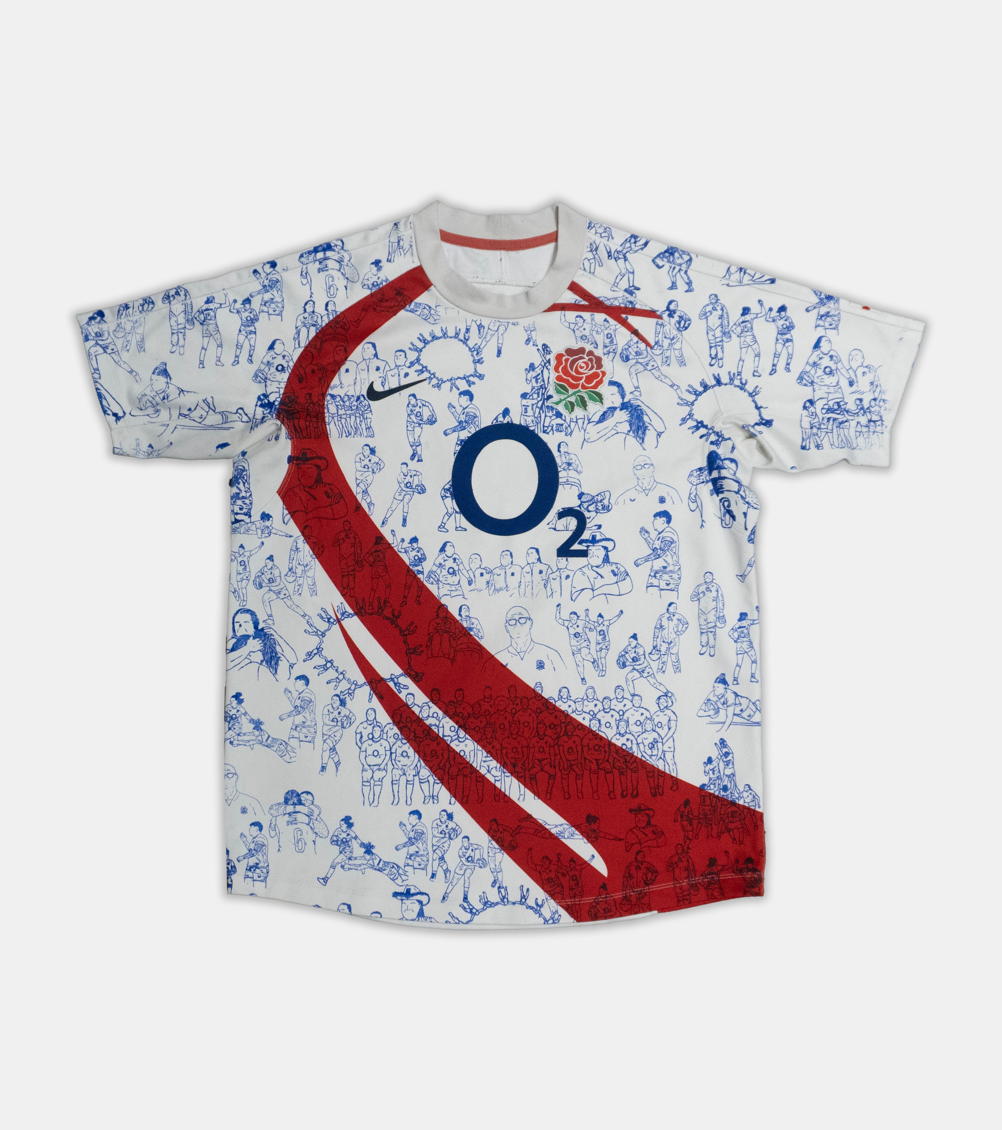 Custom Nike England Rugby top Men's Large