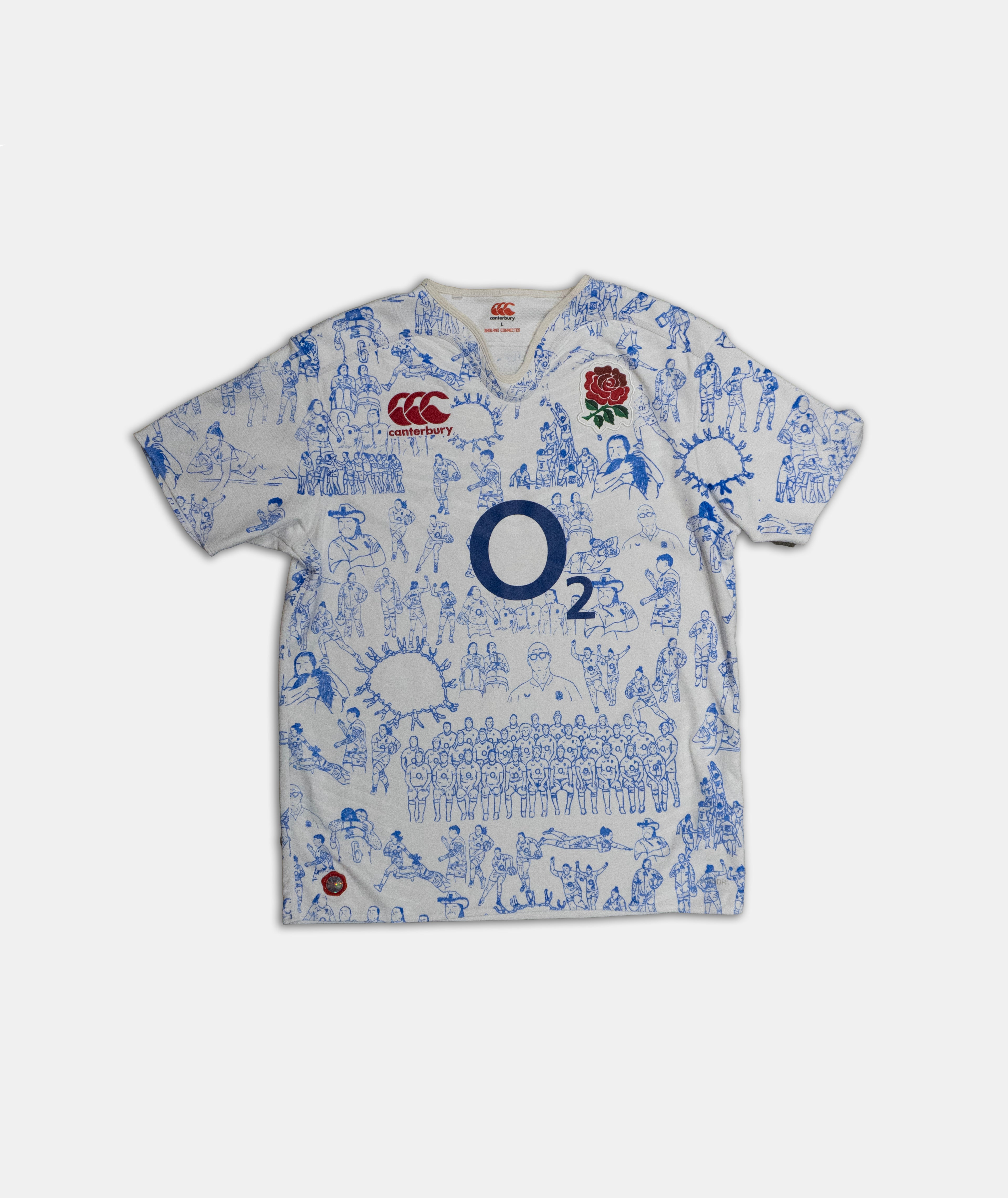 Custom Canterbury England Rugby top Men's Large