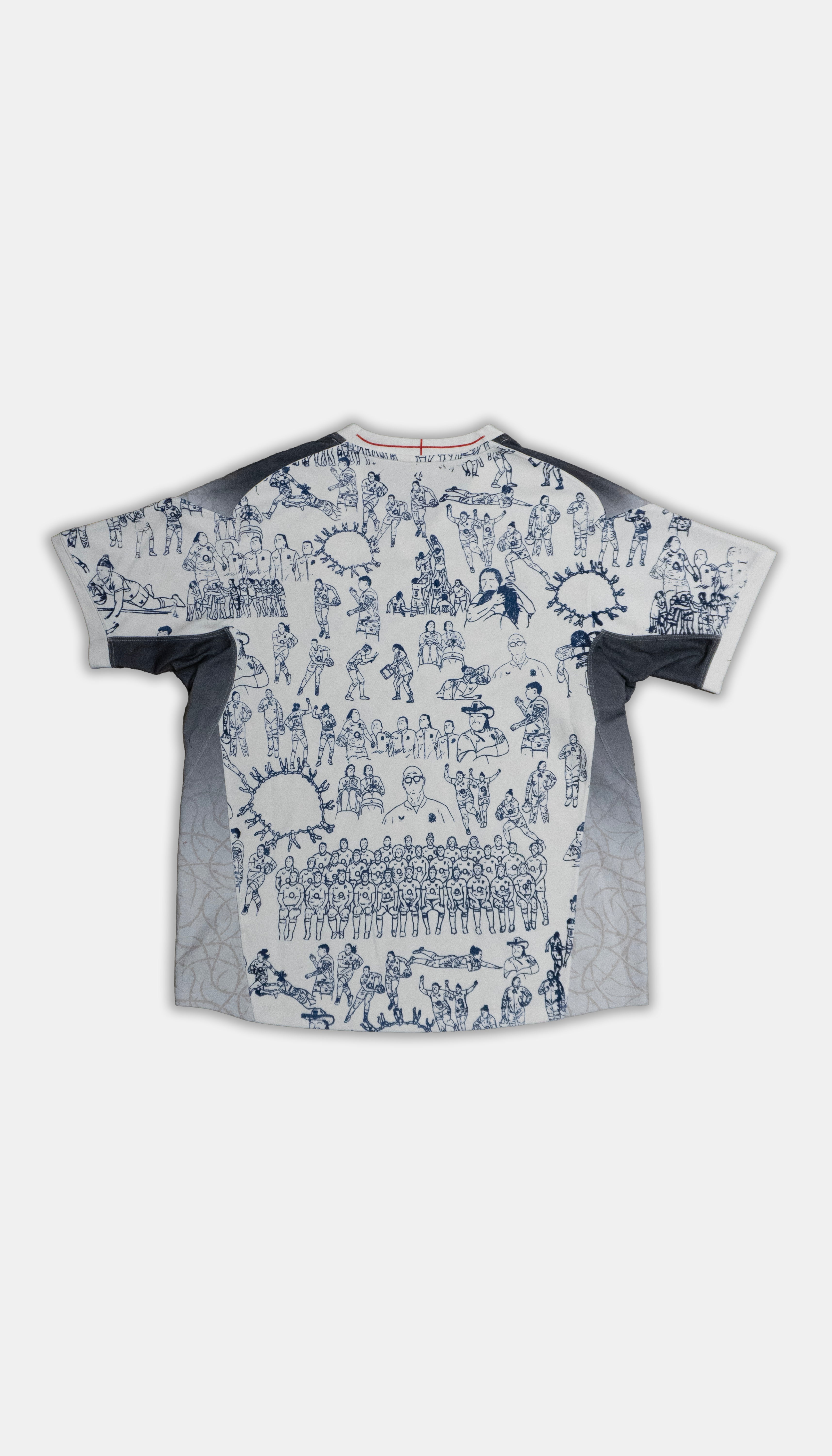 Custom Nike England Rugby top Men's Medium