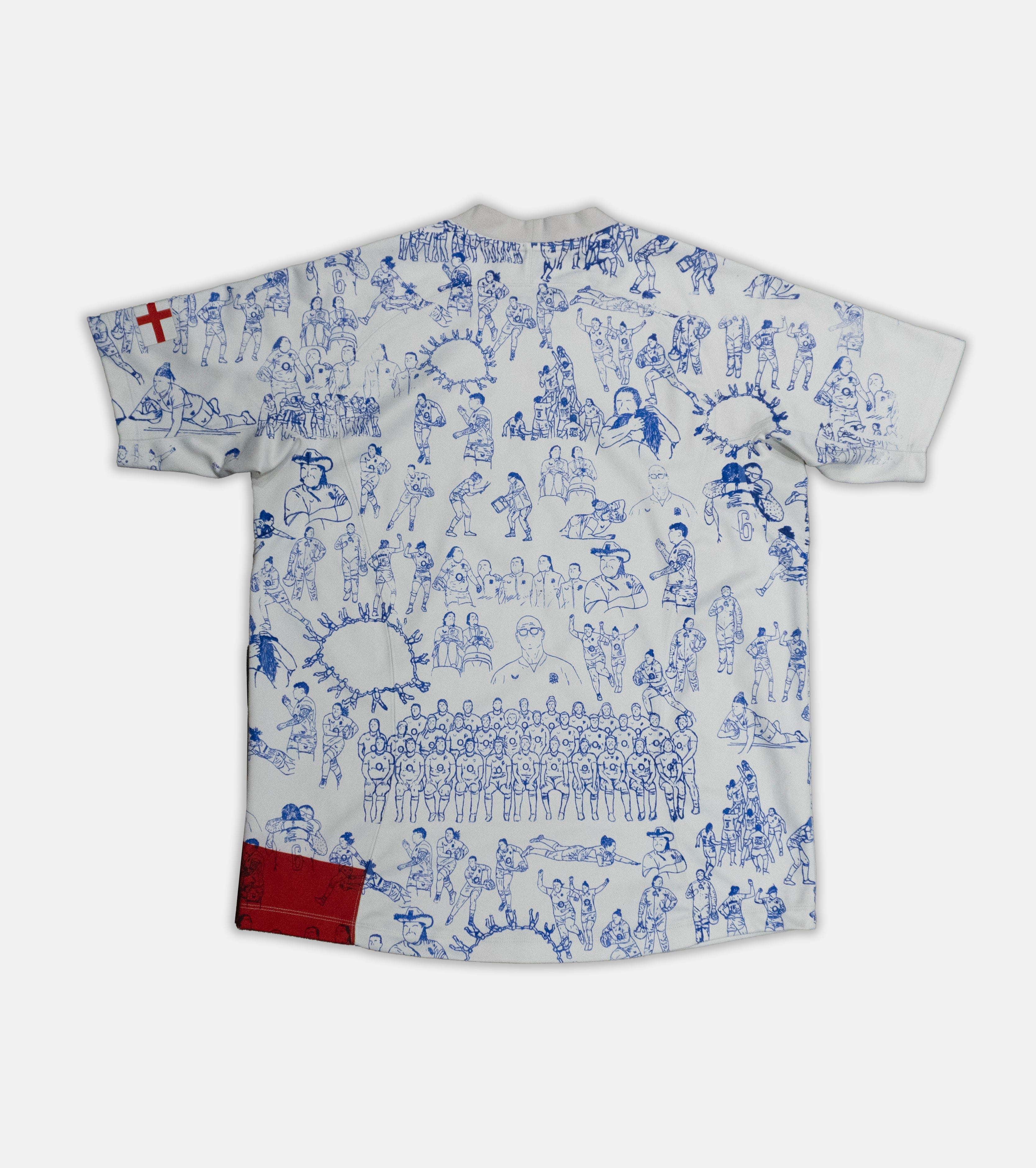 Custom Nike England Rugby top Men's Large