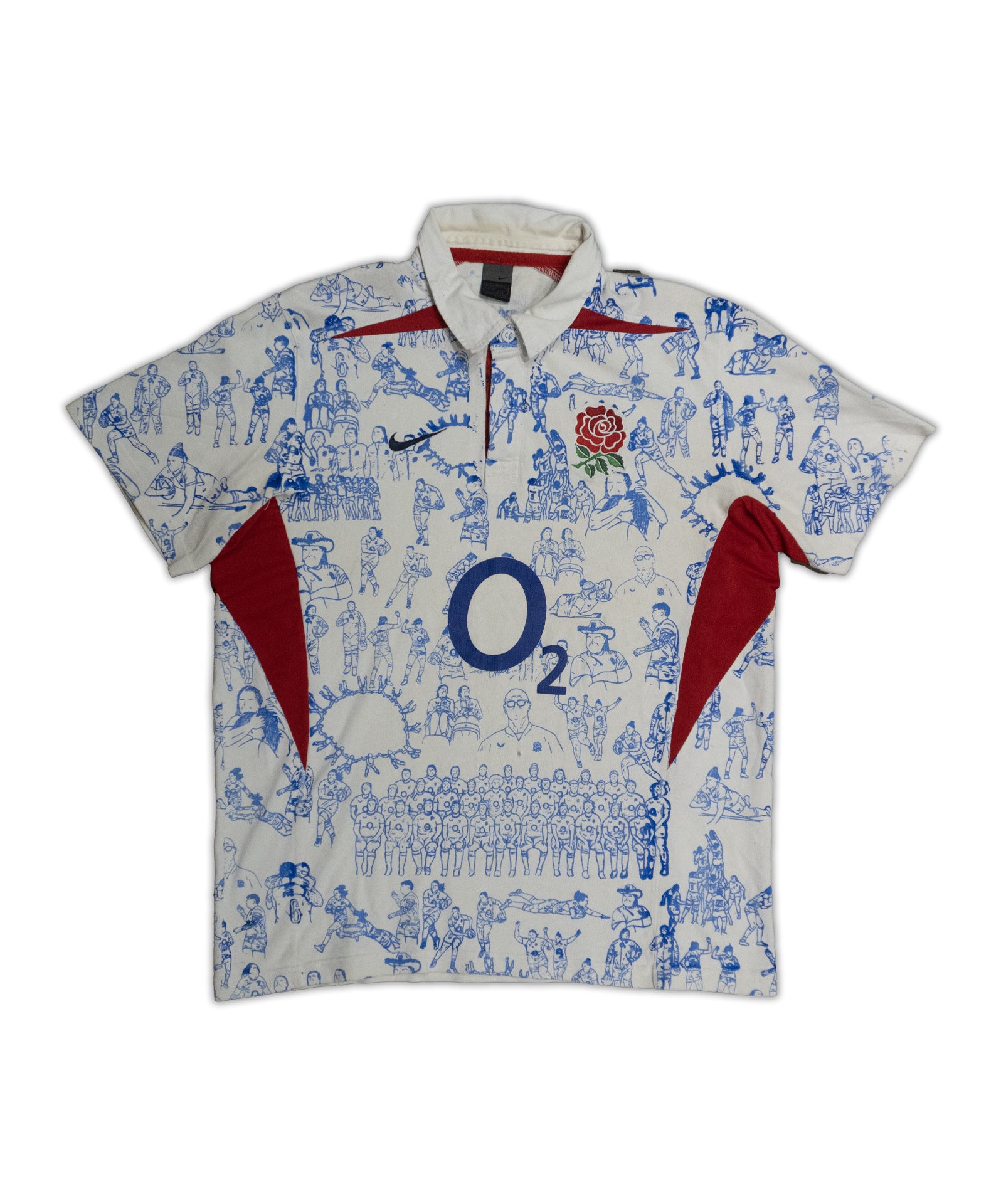 Custom Cotton Nike England Rugby top Men's XXL