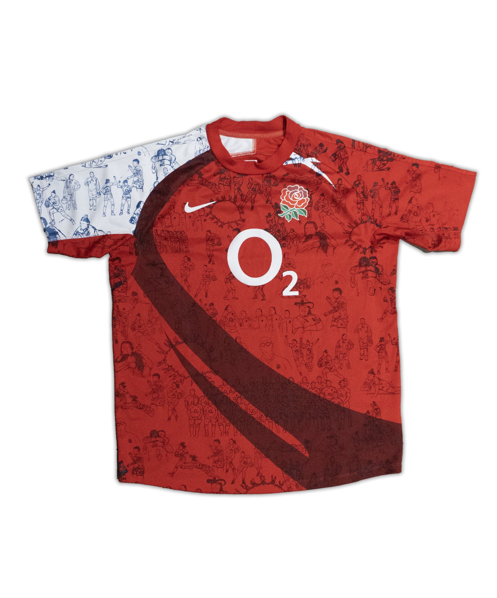 Custom Nike England Rugby top Men's Large