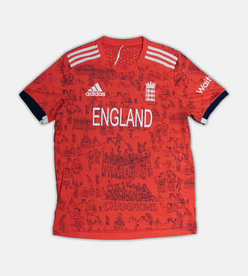 Custom Adidas England Cricket 2016/17 Top Large