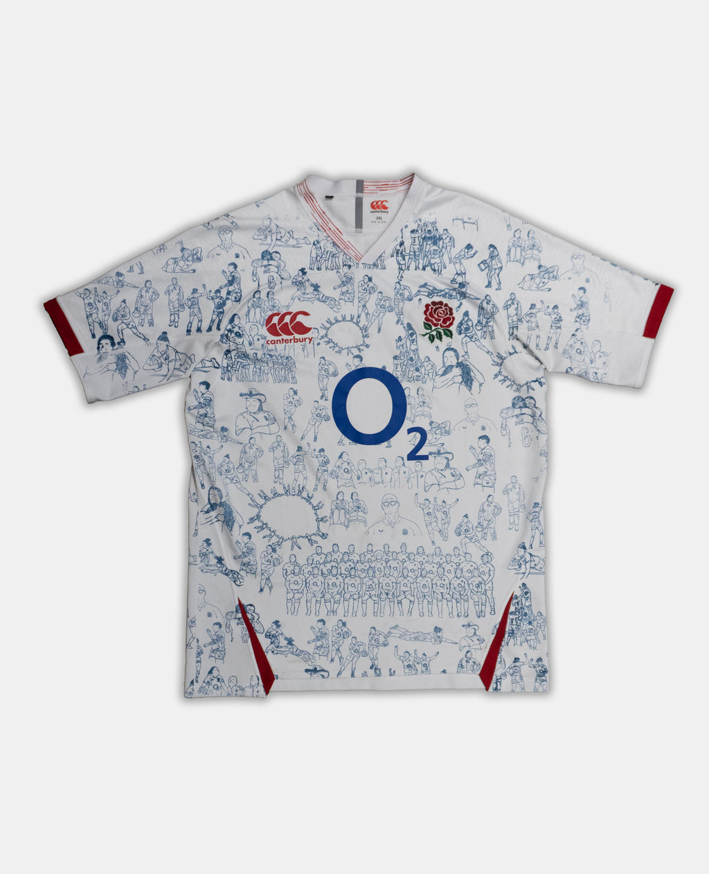 Custom Canterbury England Rugby top 2XL