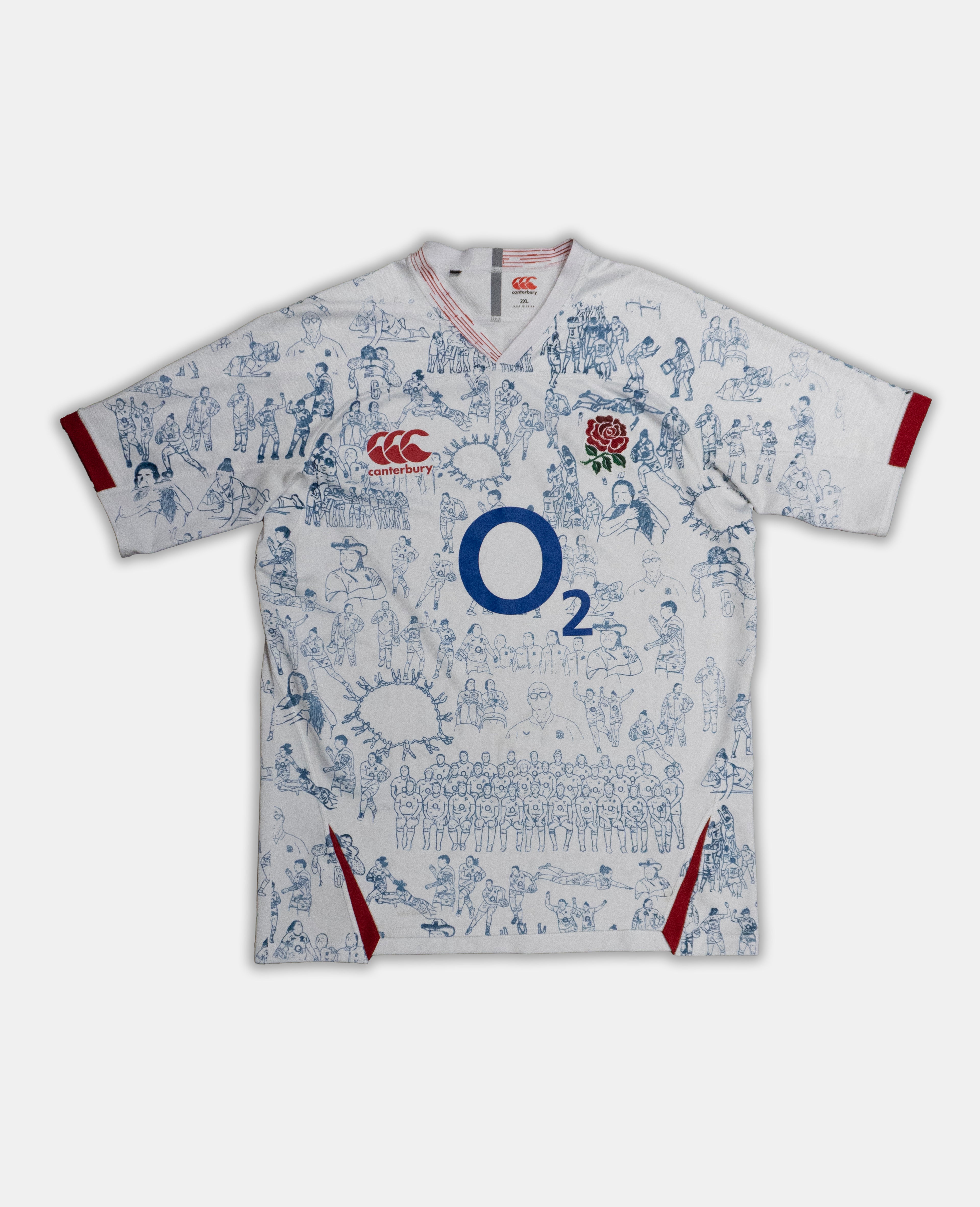 Custom Canterbury England Rugby top 2XL