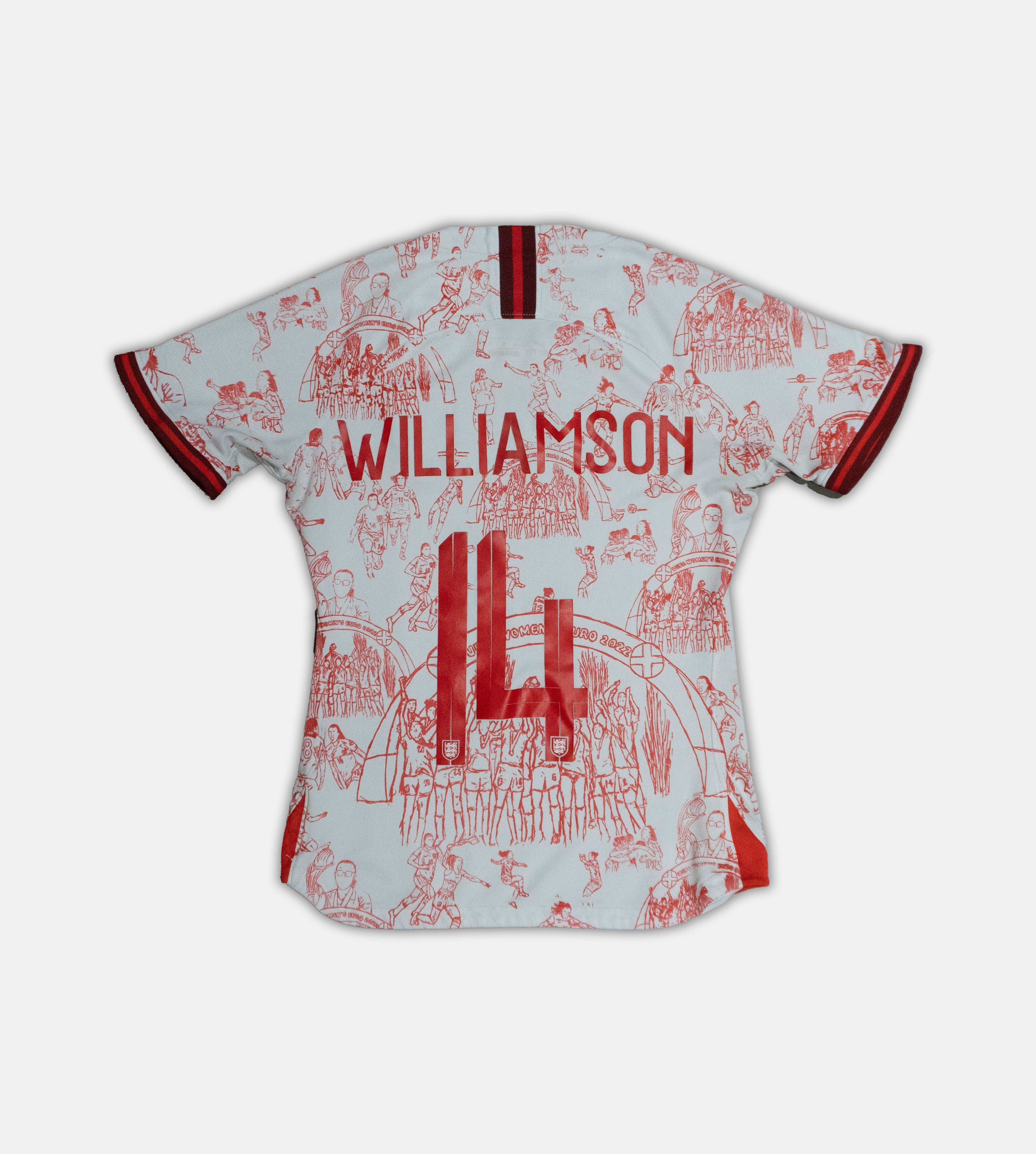 Custom England Nike Lioness #14 Williamson 2019/20 Small
