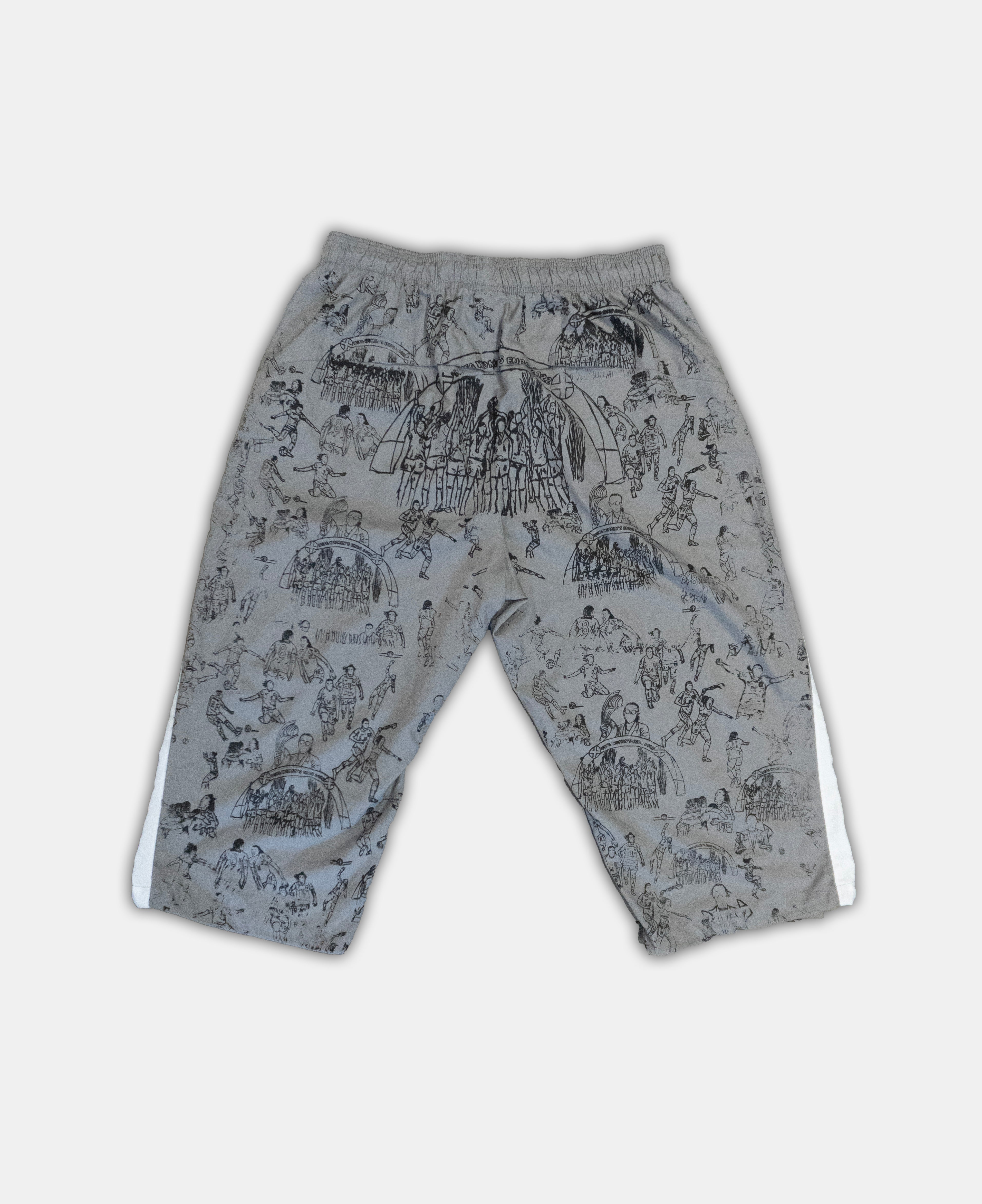 Custom England Umbro 3/4 Length Trousers Large