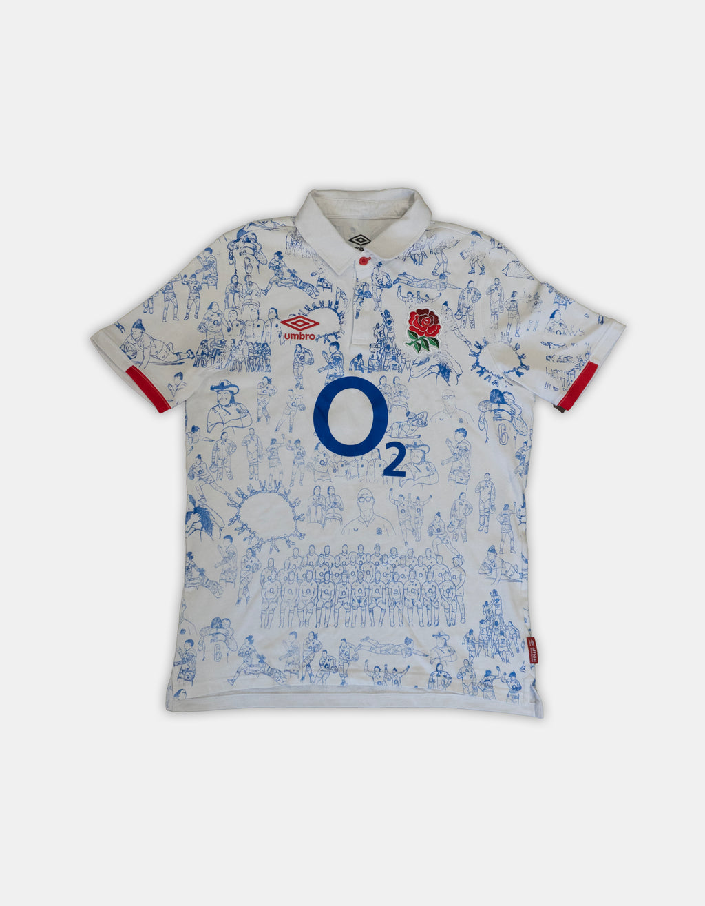 Custom Umbro Cotton England Rugby Men's Large
