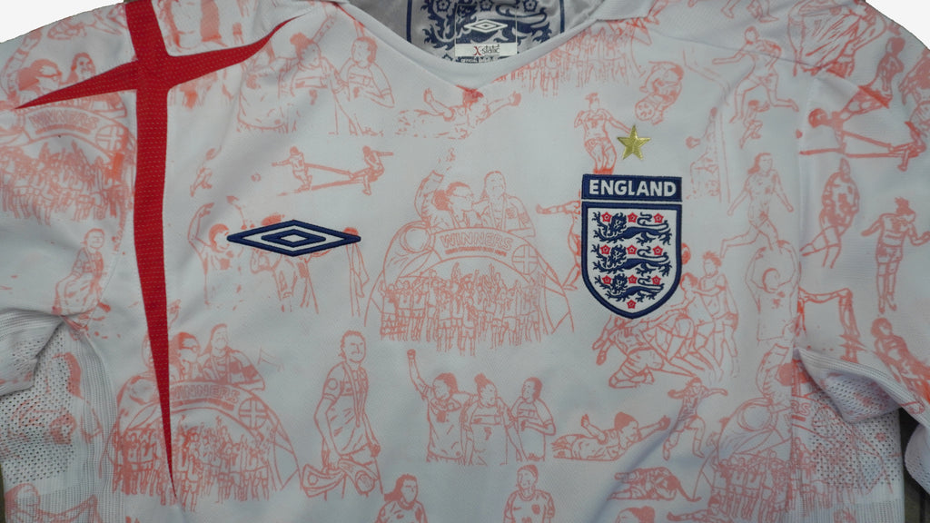 Custom England umbro 2006 Home shirt