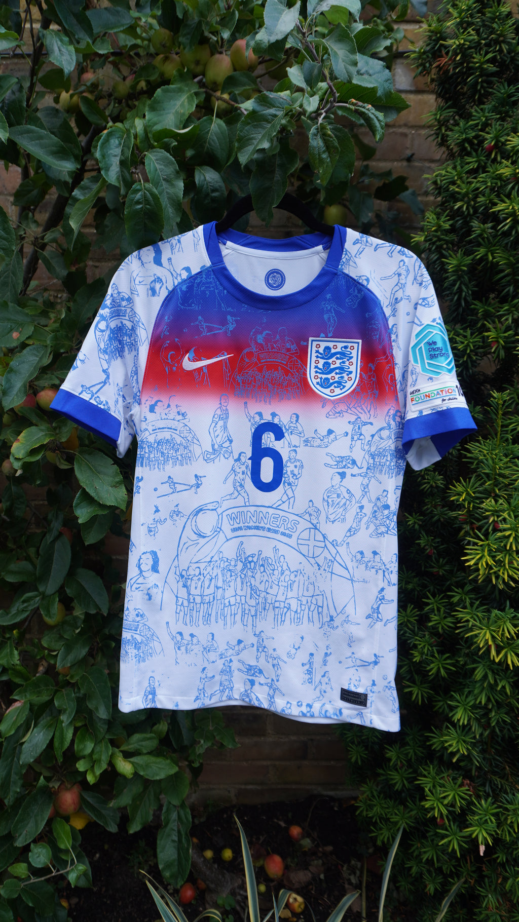 Custom England 2025 Euros top williamson