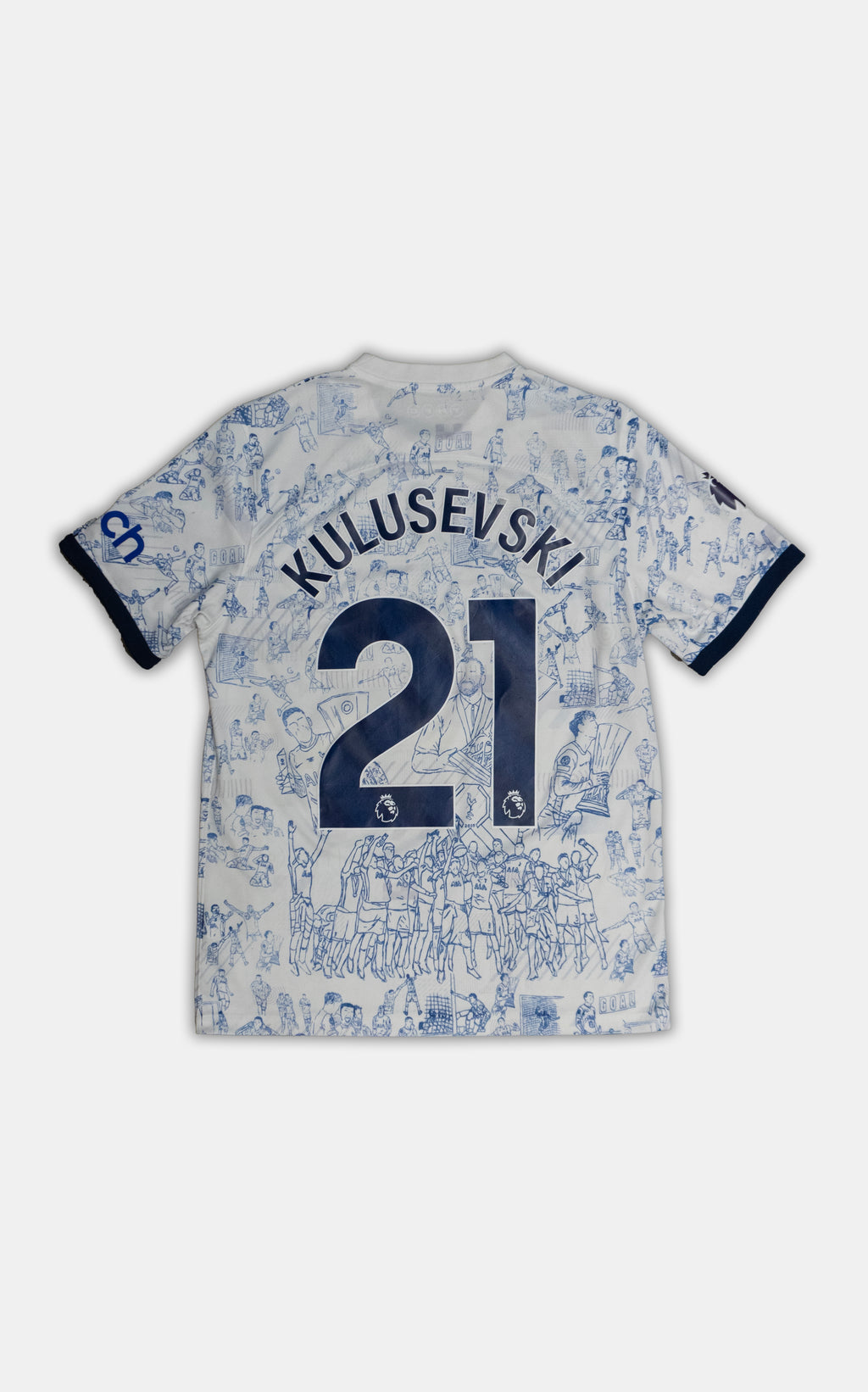Custom Tottenham Nike 2023/24 #21 Kulusevski Home Shirt