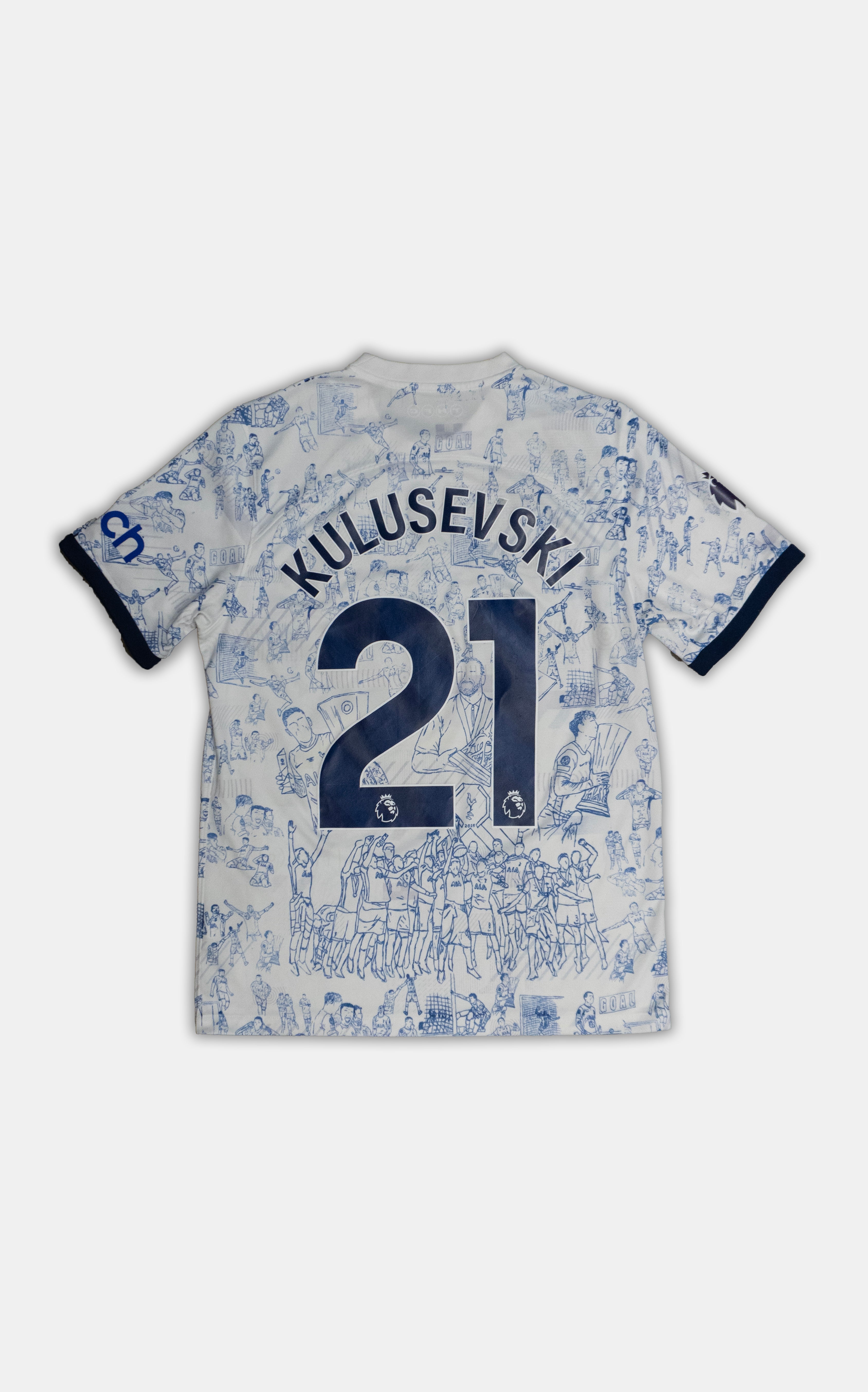 Custom Tottenham Nike 2023/24 #21 Kulusevski Home Shirt