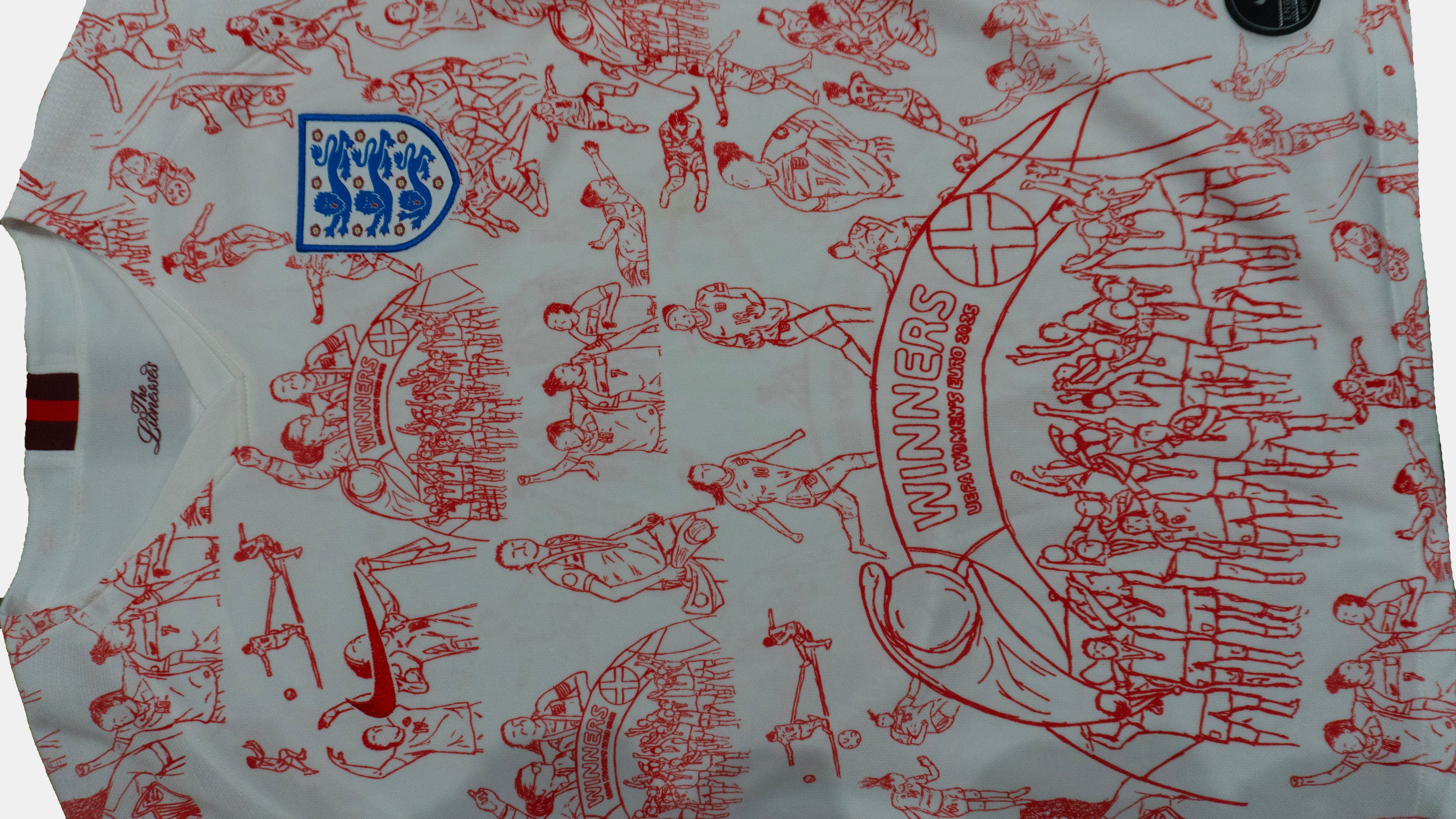 Custom England Nike Lioness home shirt 2019/20