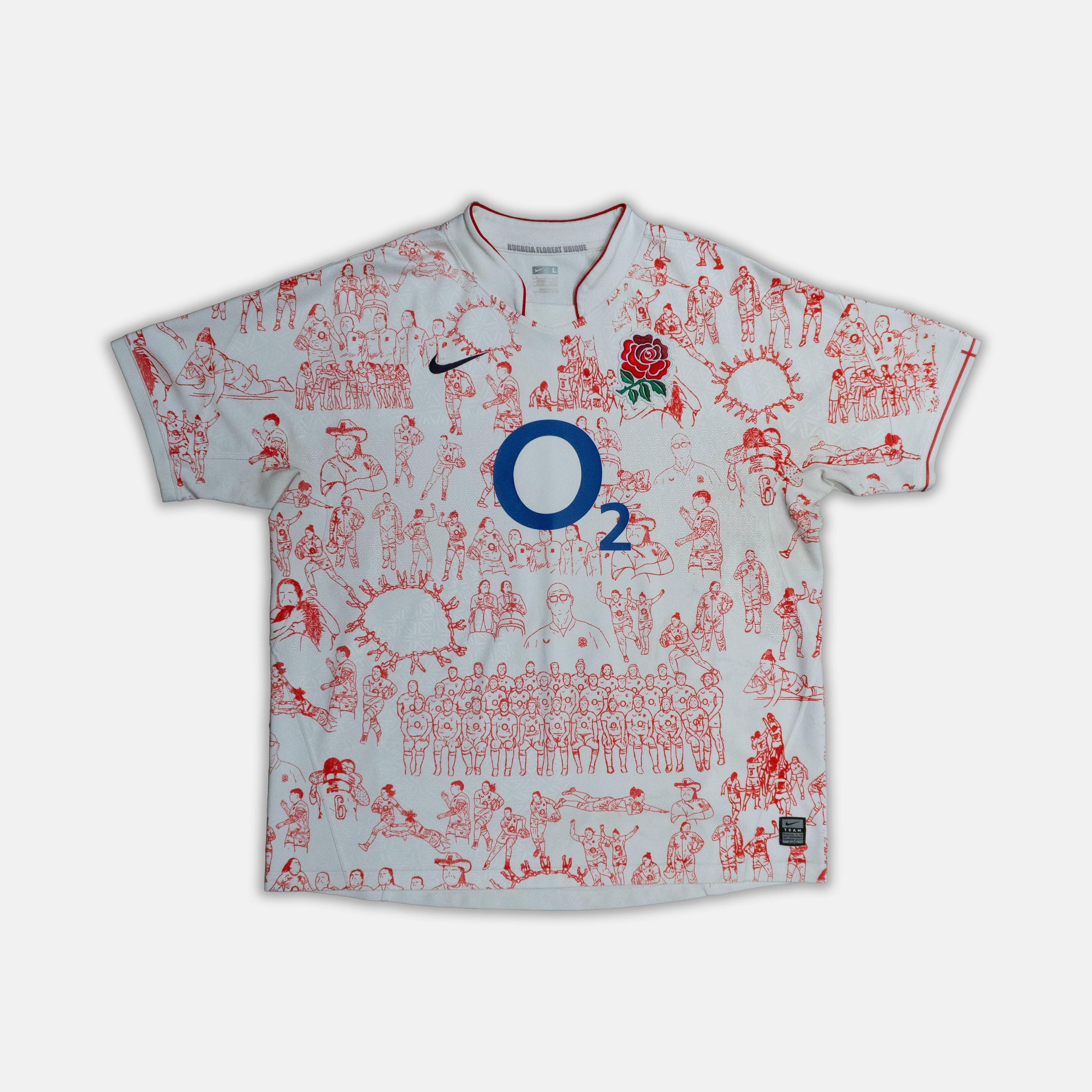 Custom Nike England Rugby top
