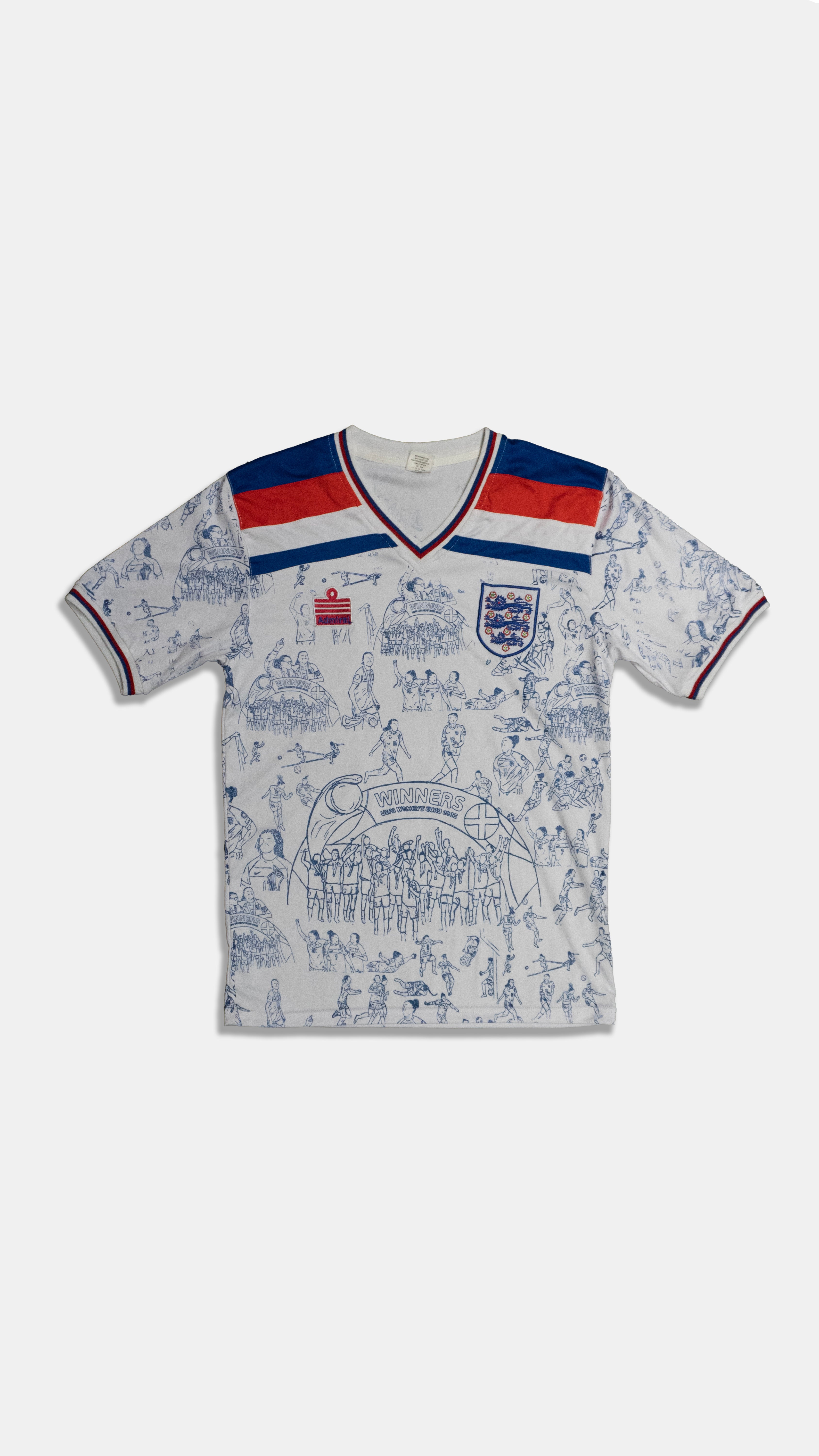 Custom Admiral England 1982 retro remake shirt