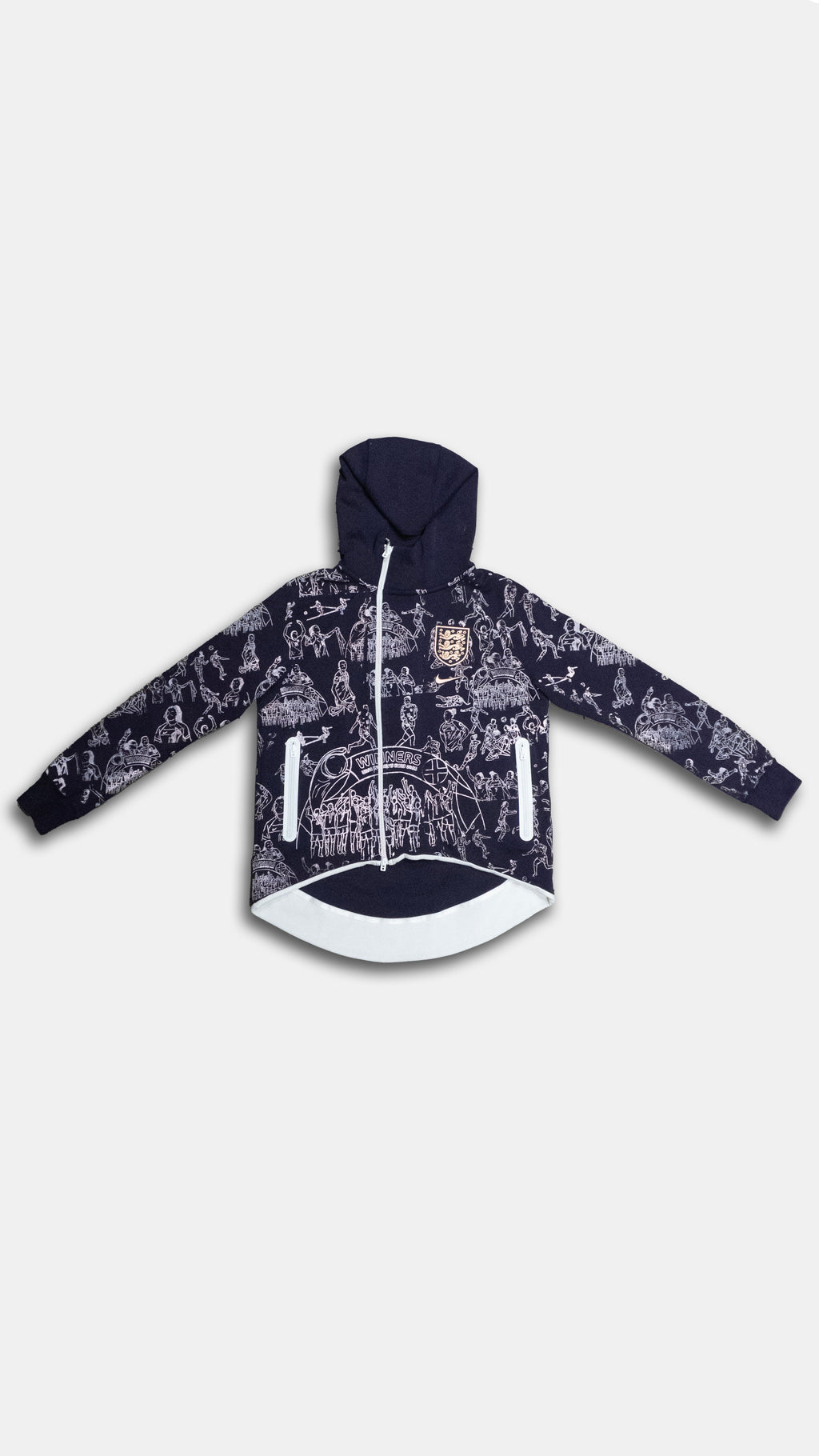 Custom Nike England Women's Zip hoodie