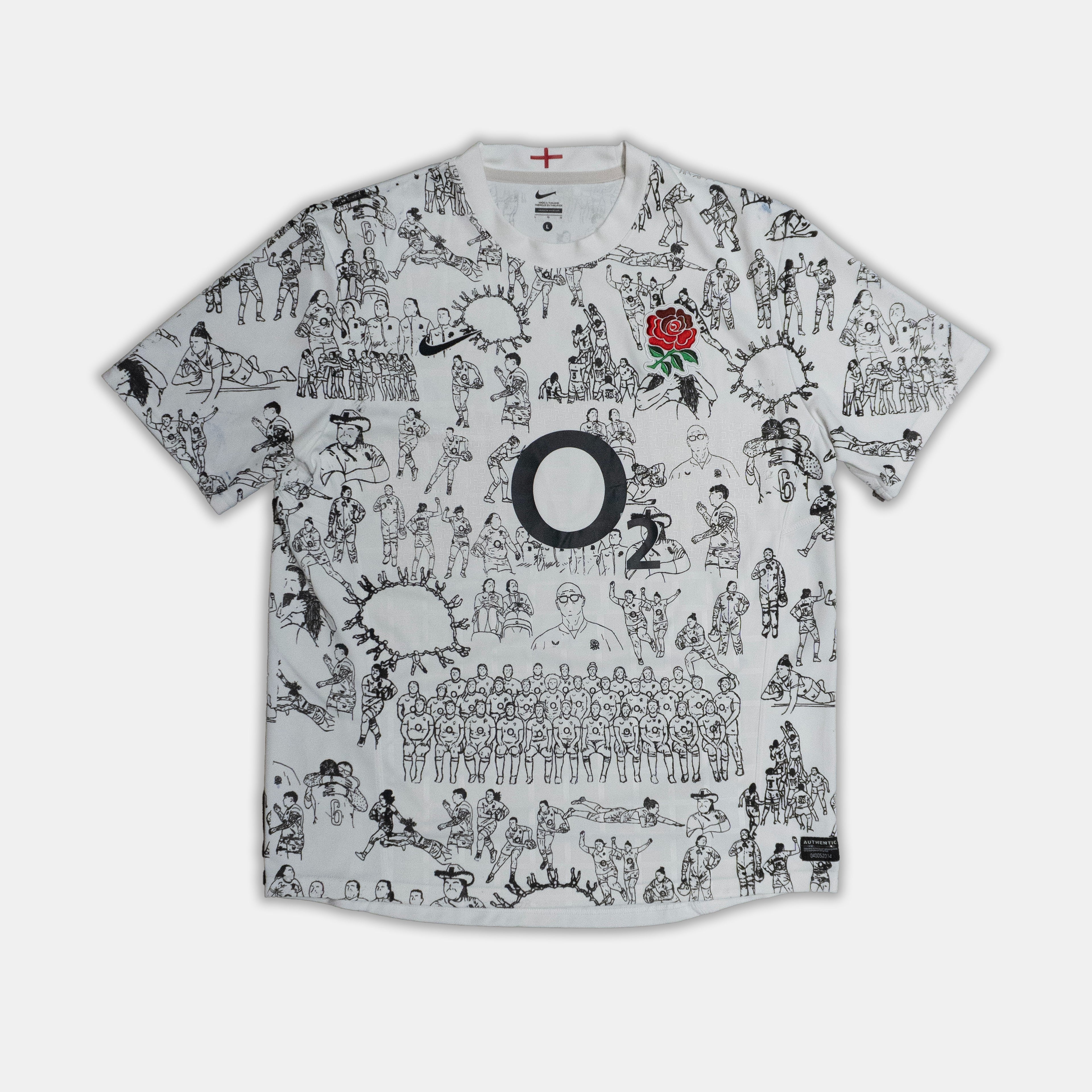 Custom Nike England Rugby top