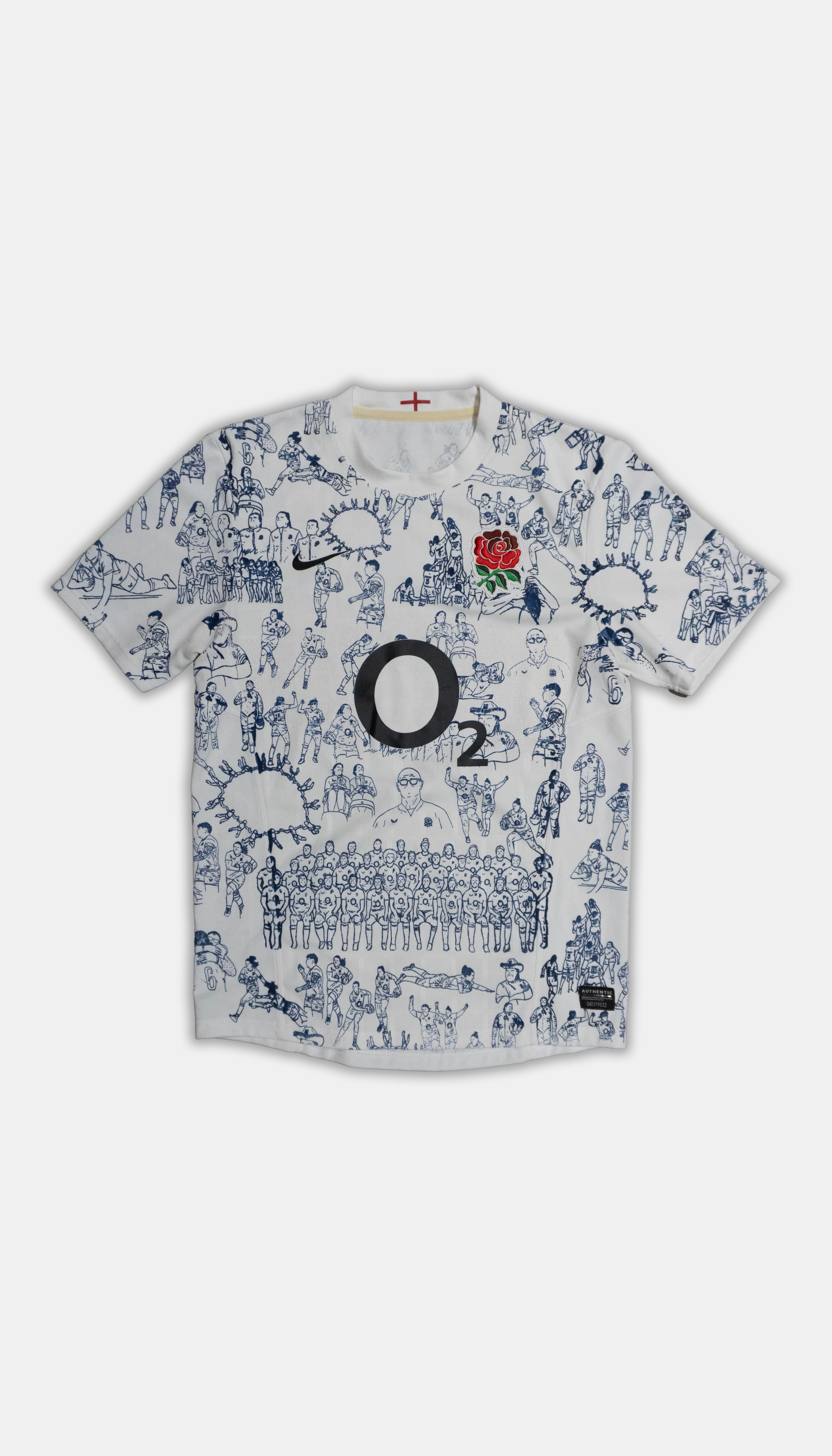 Custom Nike England Rugby top Men's Small