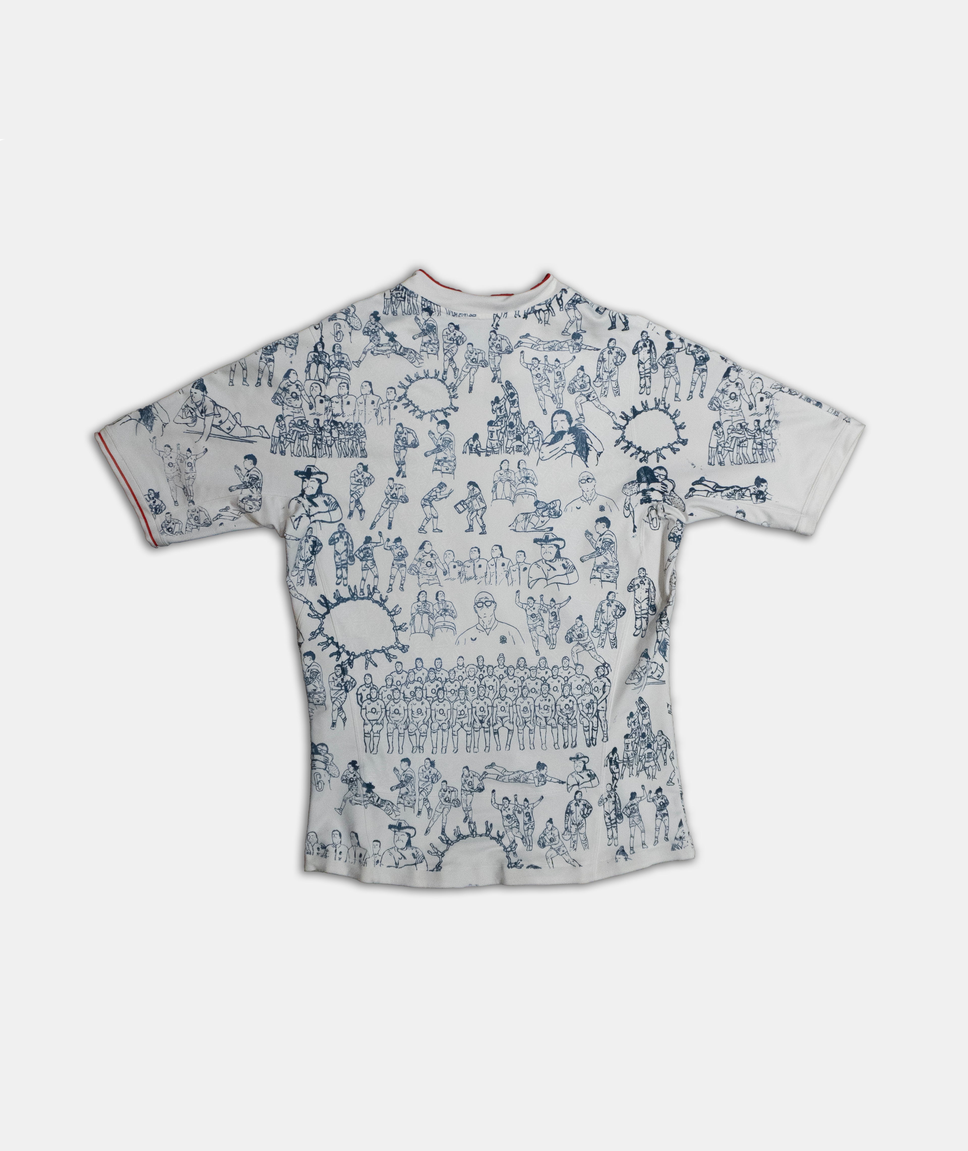 Custom Nike Player Version England Rugby top Mens XL