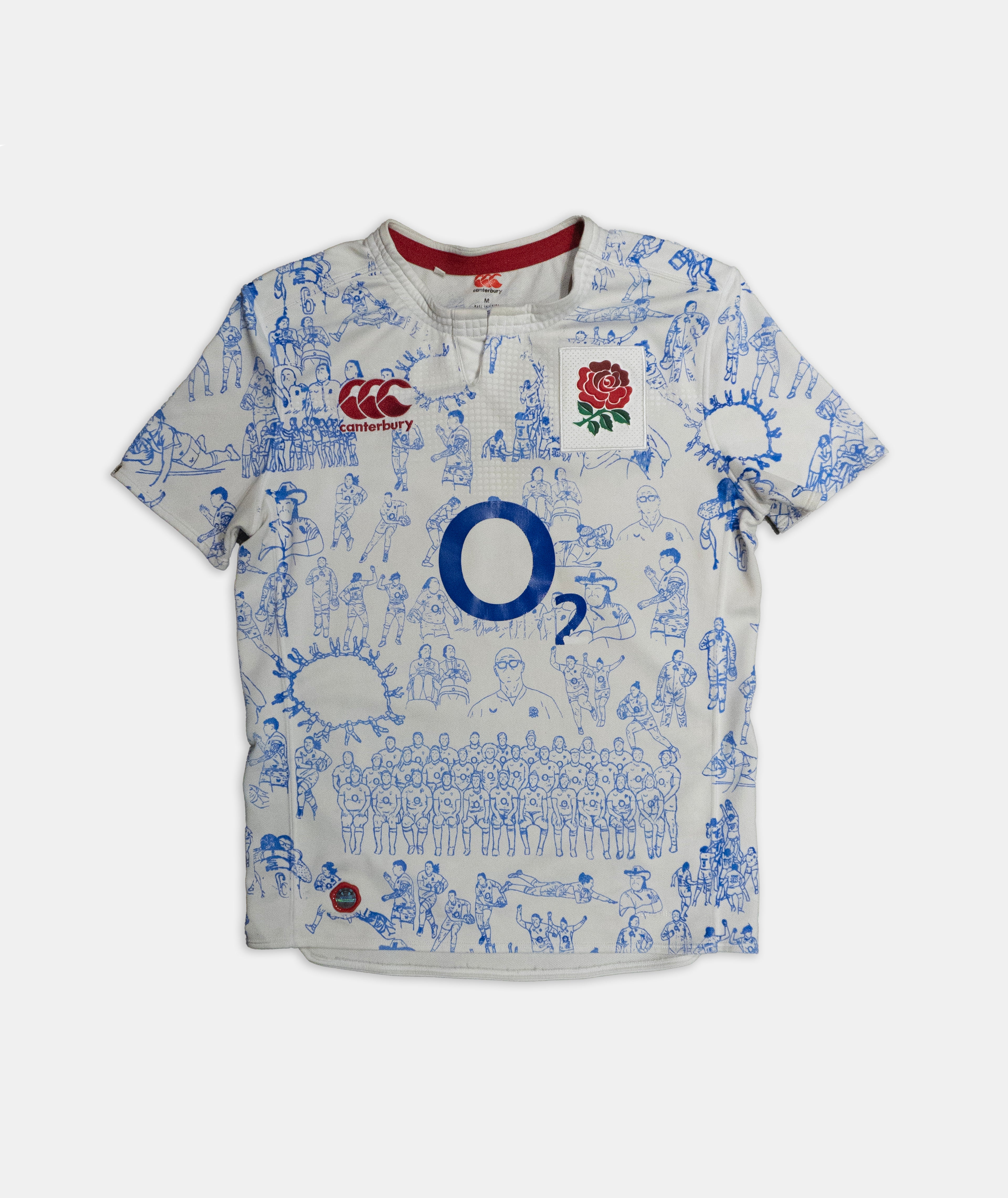 Custom Canterbury England Rugby top Men's Medium