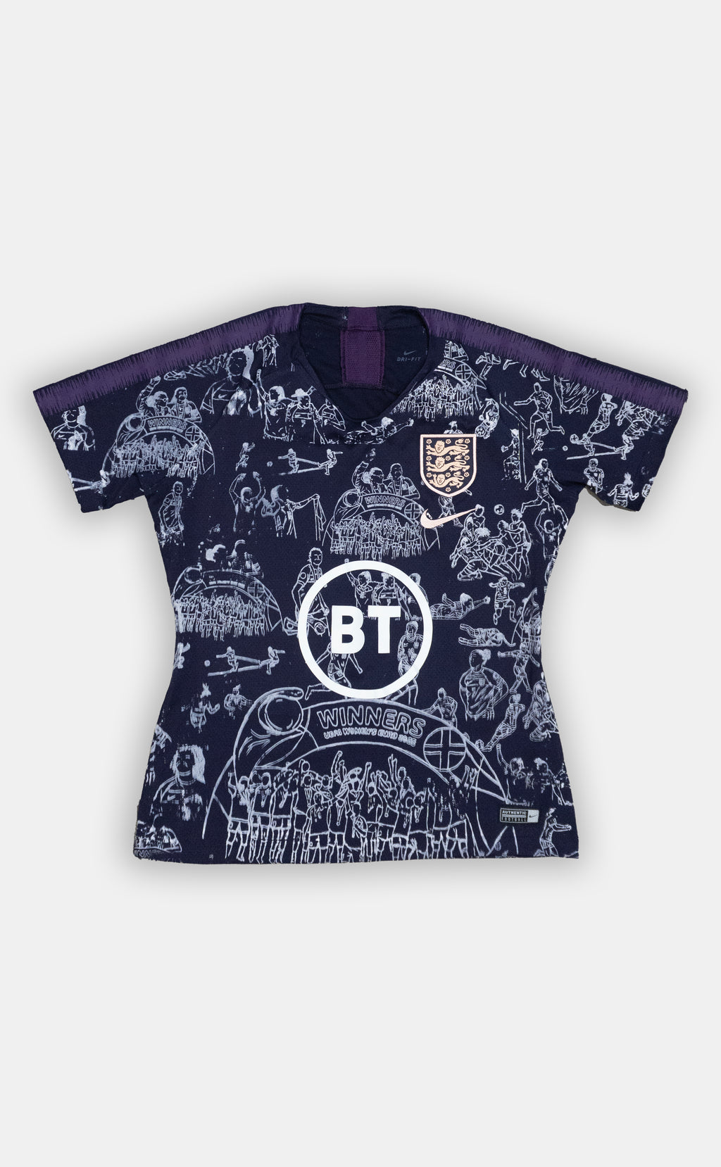 Custom England Women's Purple training top 2019