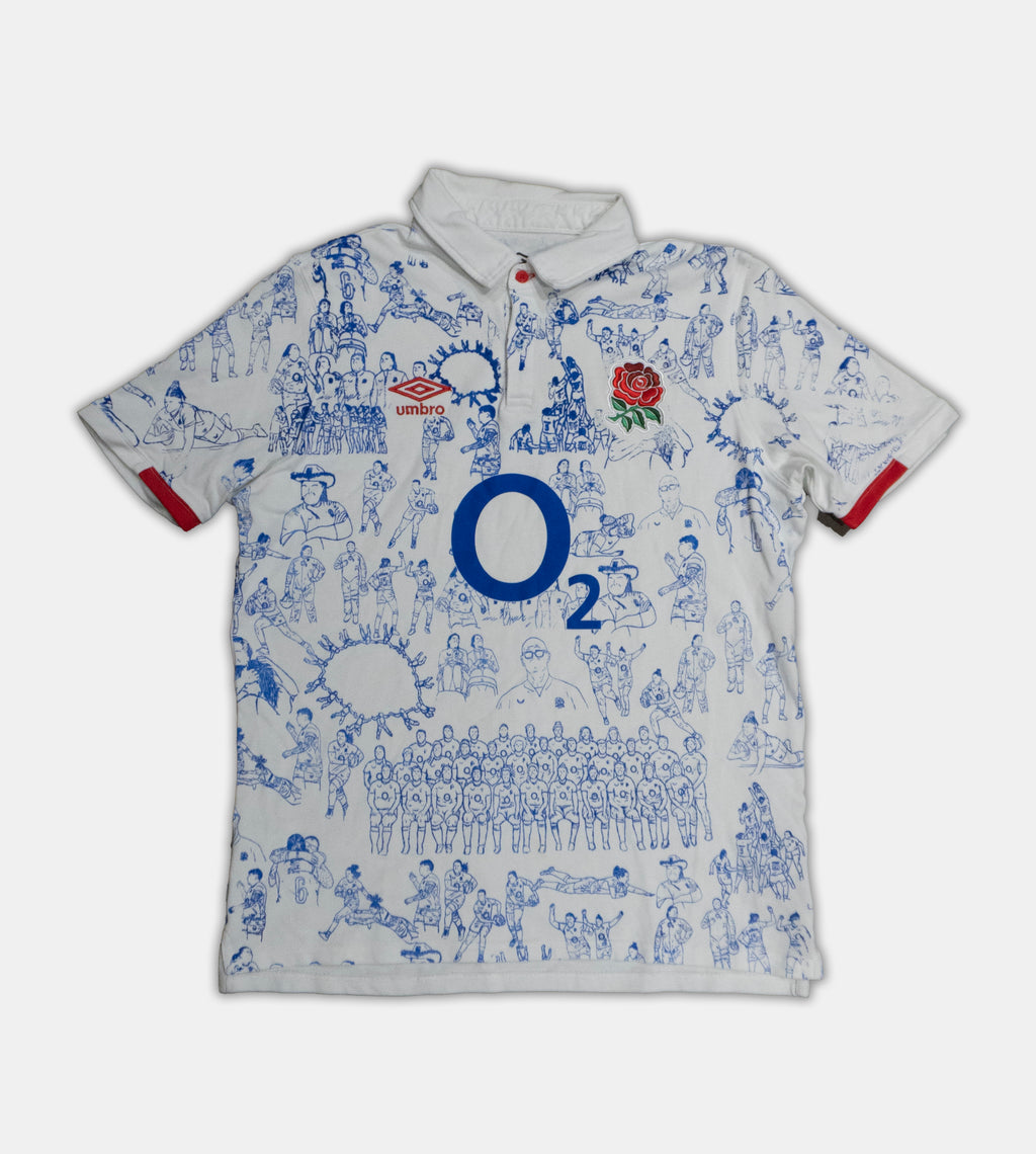 Custom Umbro Cotton England Rugby Men's XL