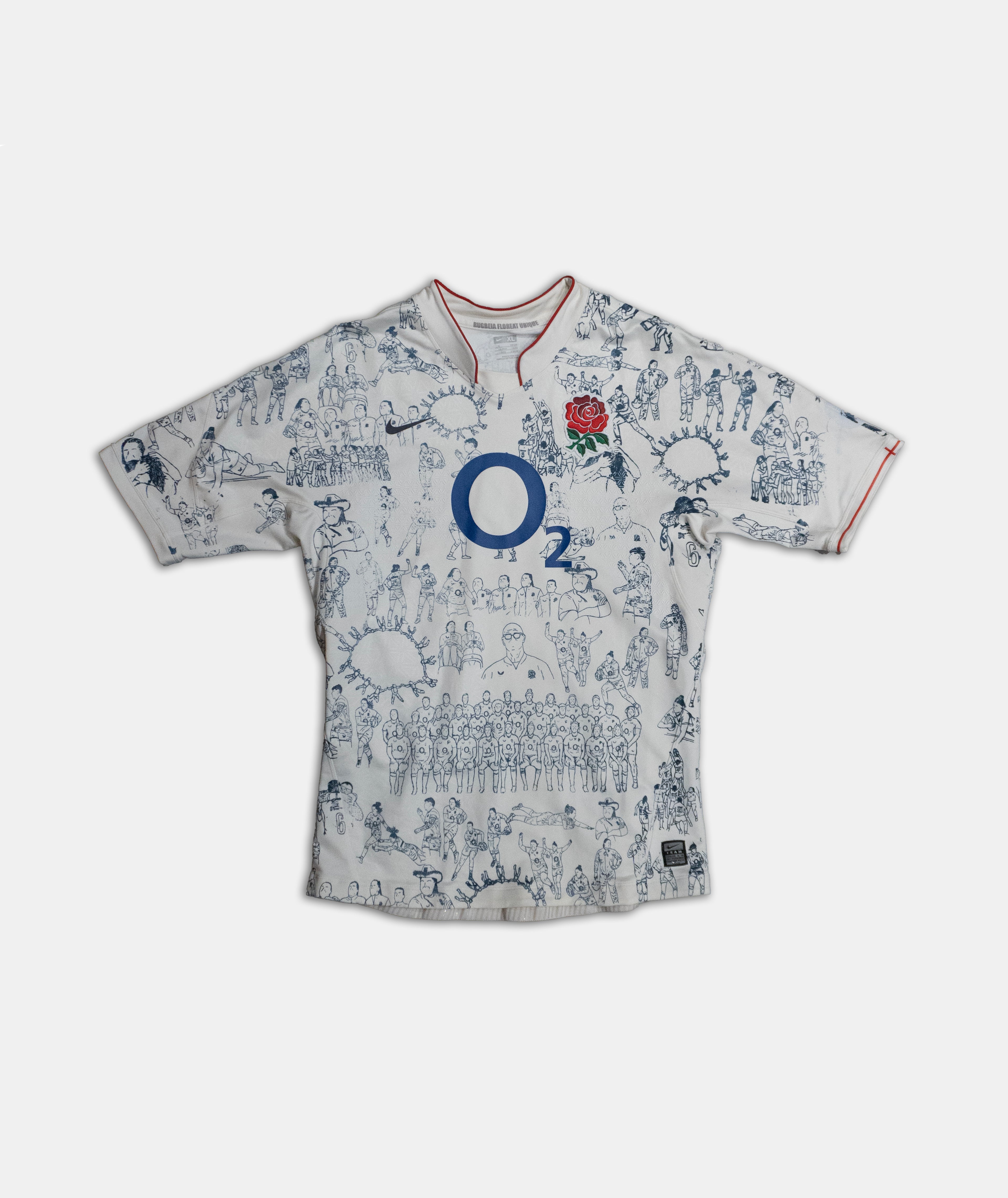 Custom Nike Player Version England Rugby top Mens XL