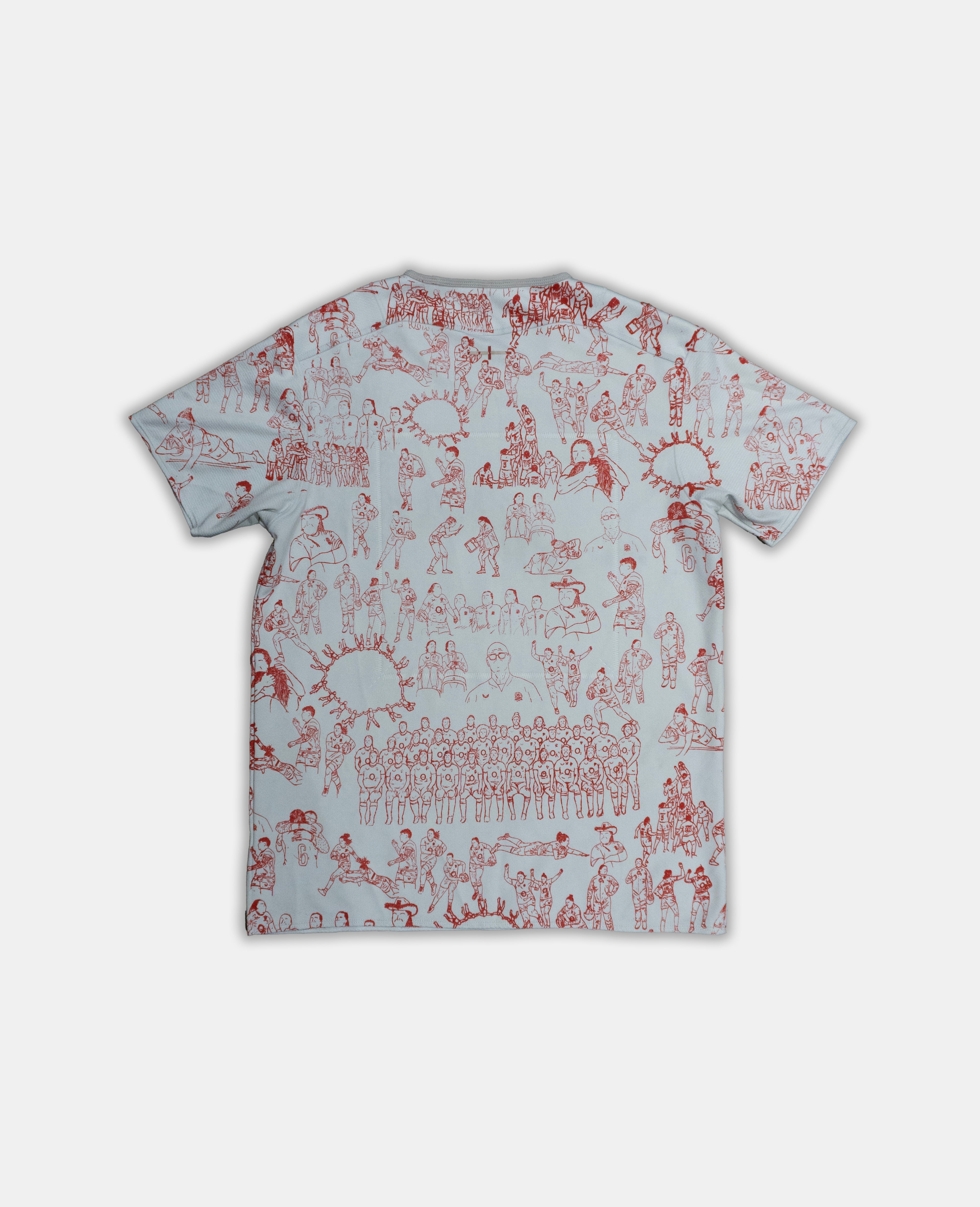 Custom Canterbury England Rugby top Large