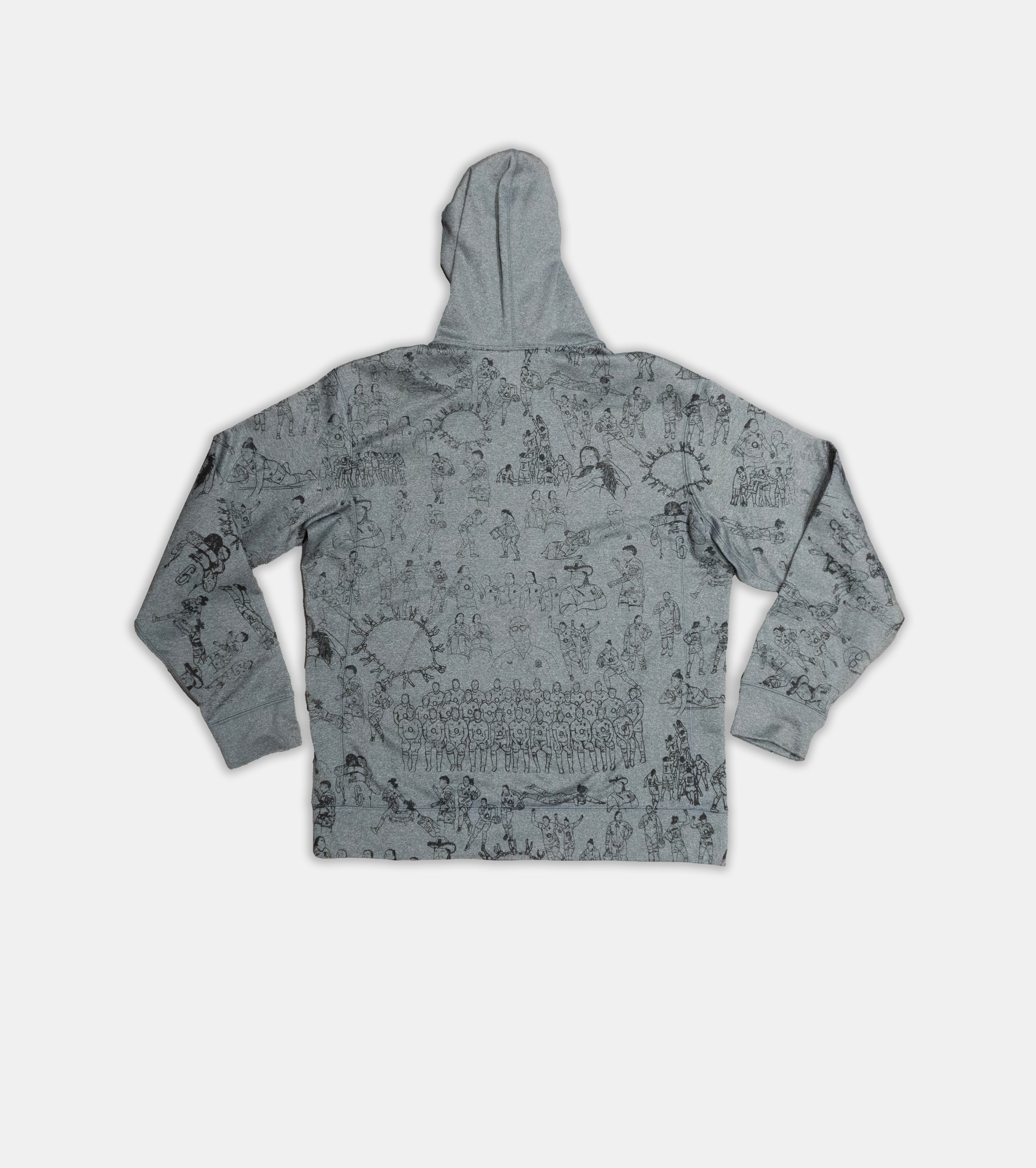 Custom Nike England Rugby Hoodie Men's Medium