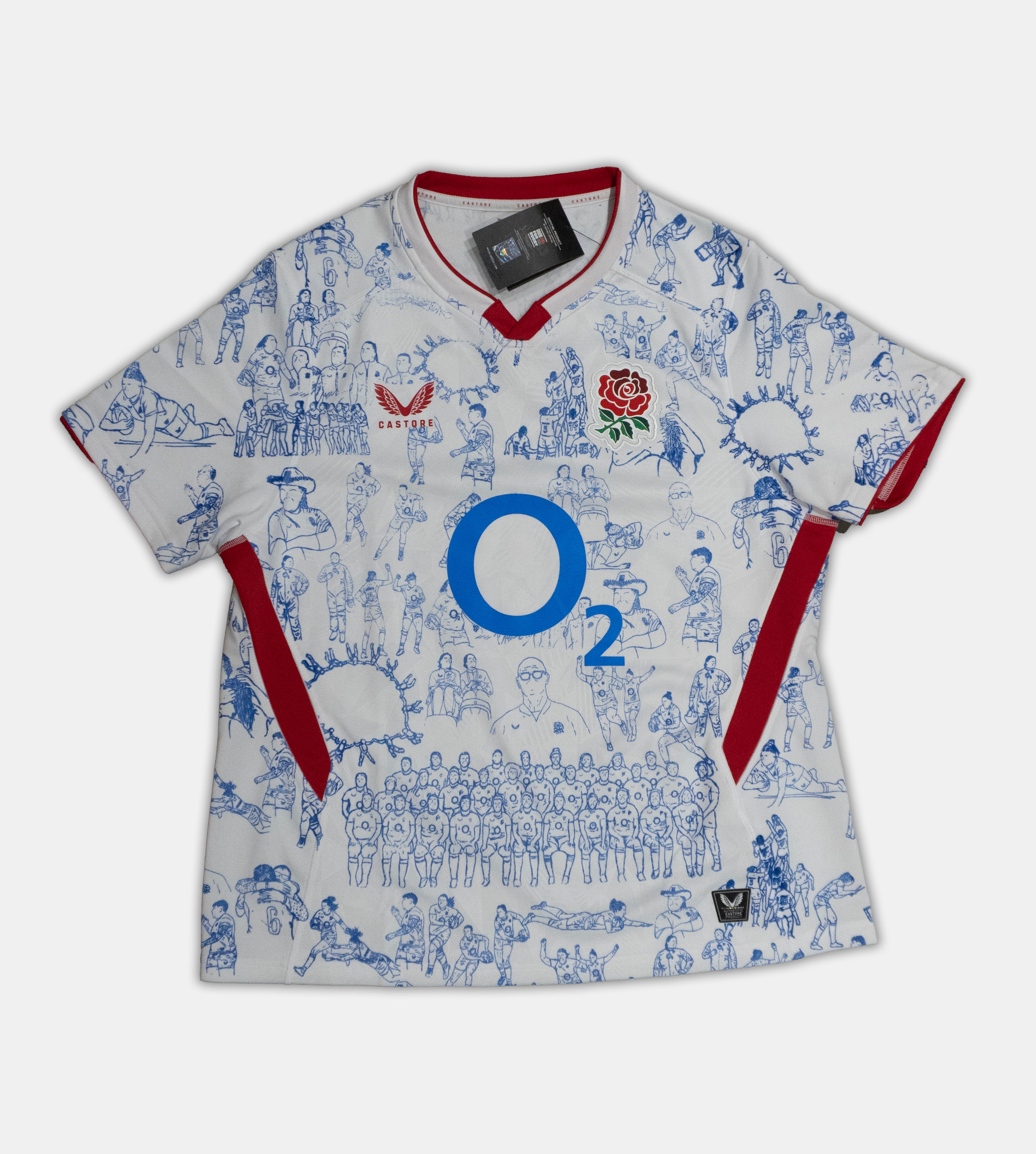 Custom Castore England Rugby top Size 18
